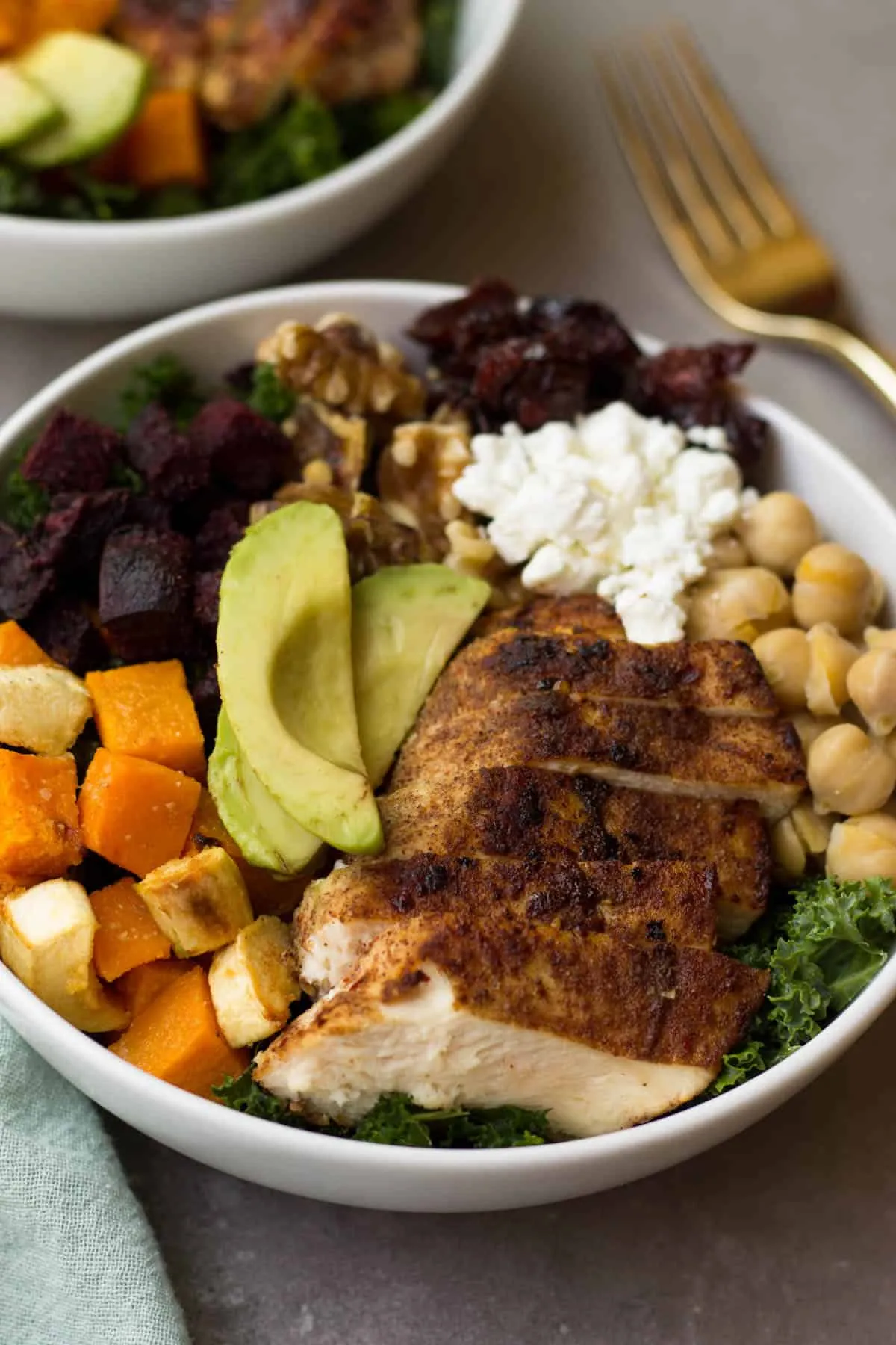 Fall Veggie Chicken Power Bowl
