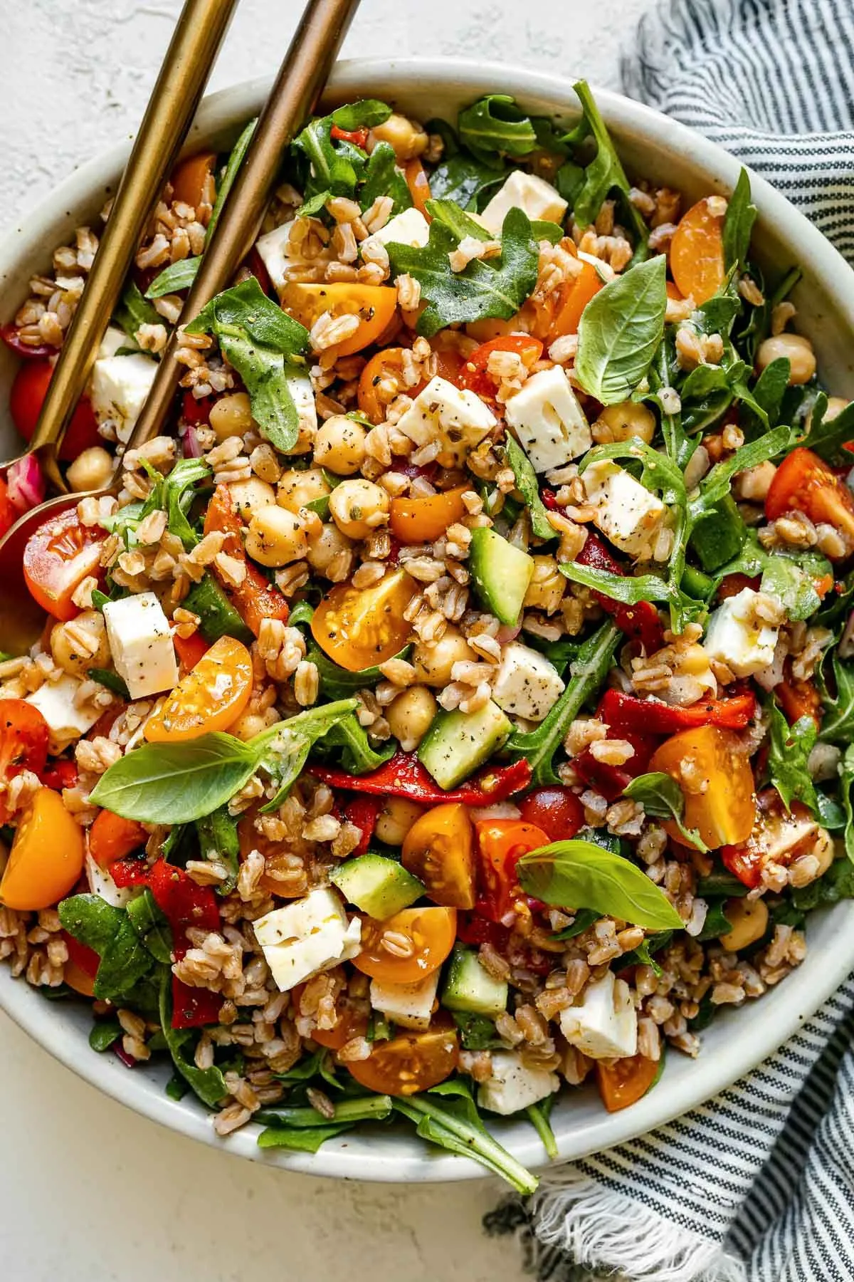 Farro Bowls with Maple Dijon Dressing