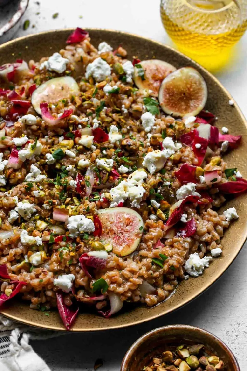 Farro Salad with Figs and Peaches