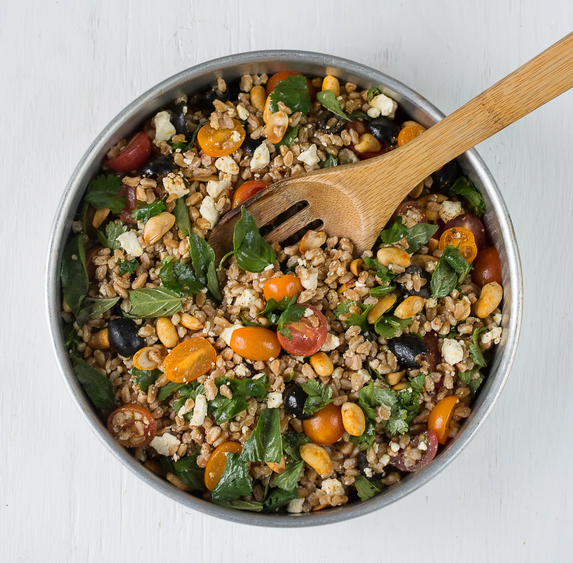 Farro Salad with Tomatoes and Basil