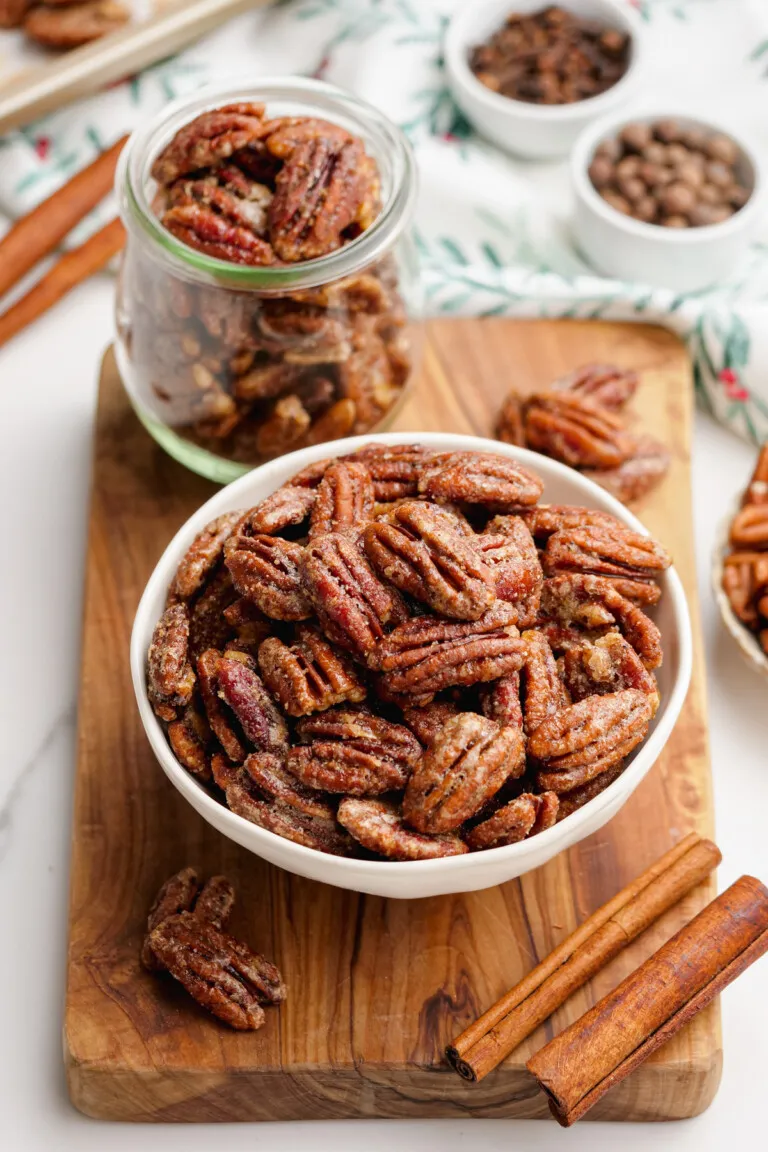 Feed Creativity Baked Havarti Caramel Candied Pecans