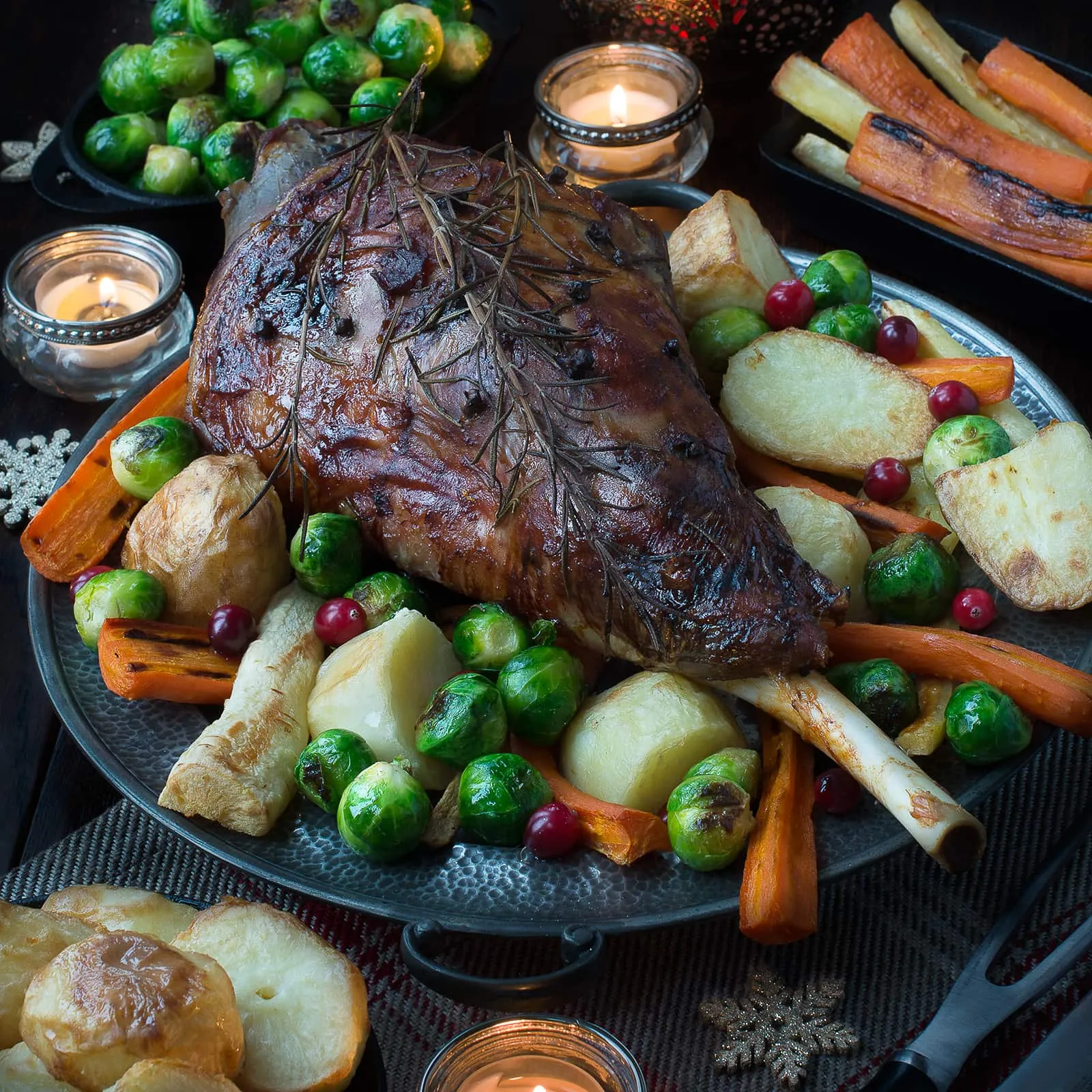 Festive Roast Leg of Lamb