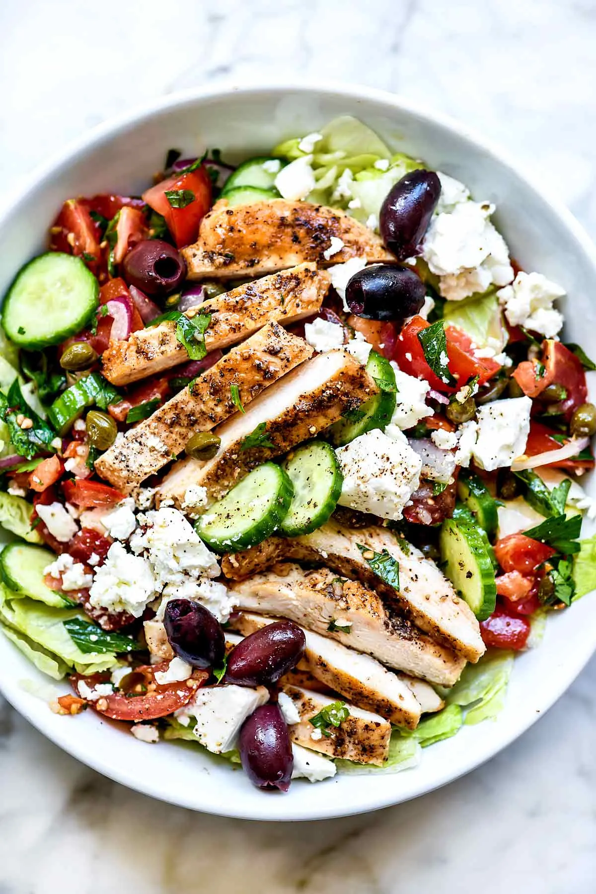 Feta Greek Chicken Salad