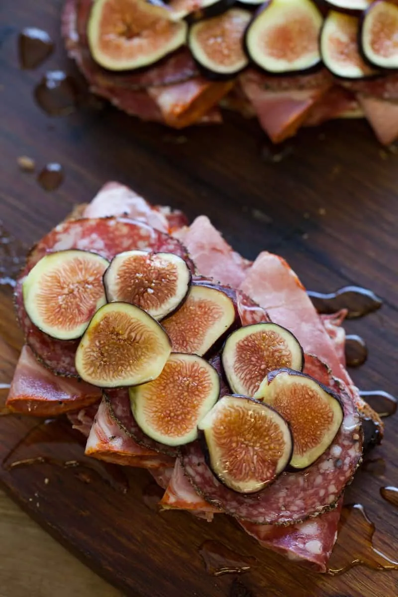 Fig and Pig Open Faced Sandwich
