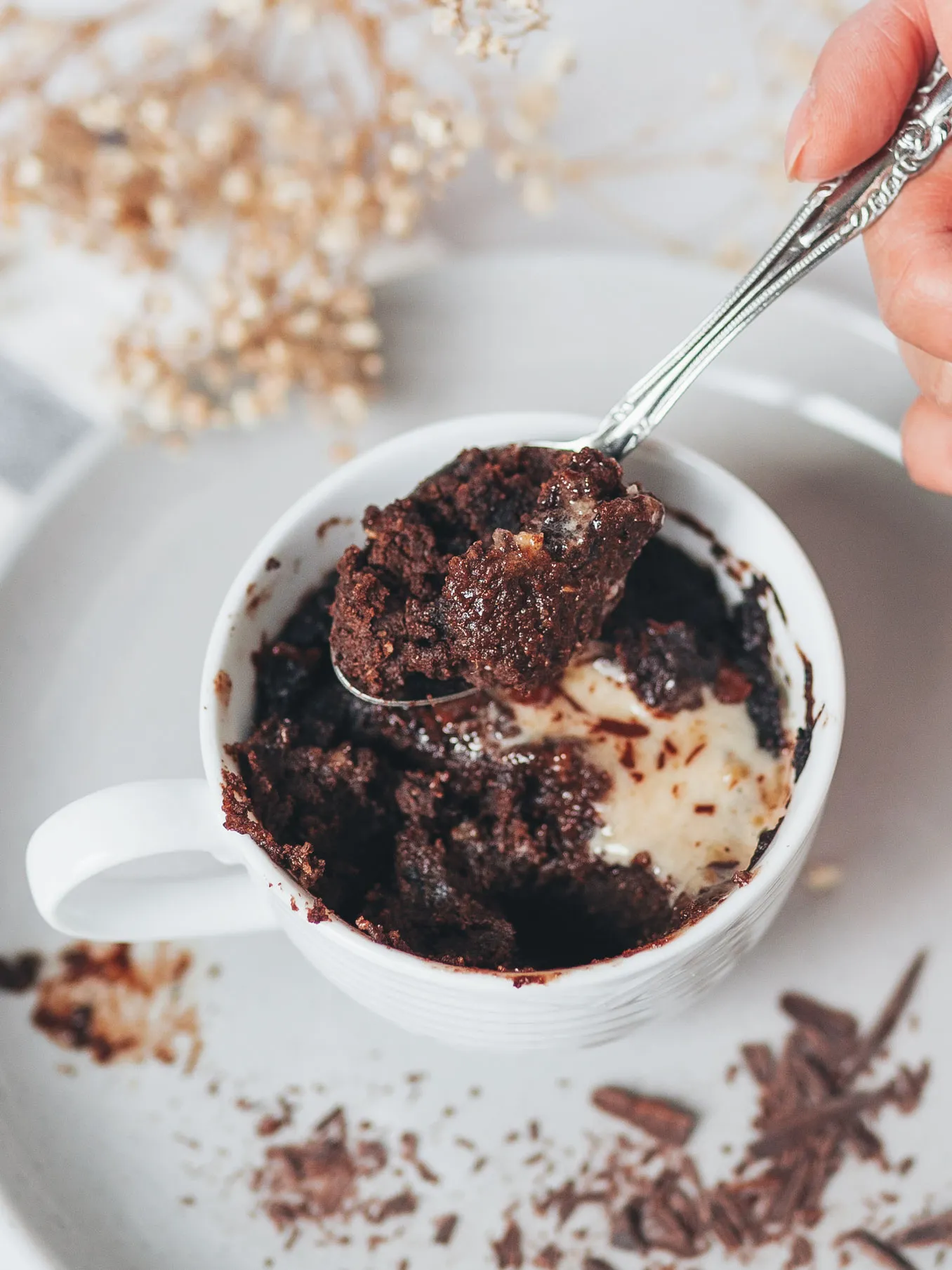 Flourless Baileys Chocolate Mug Cake