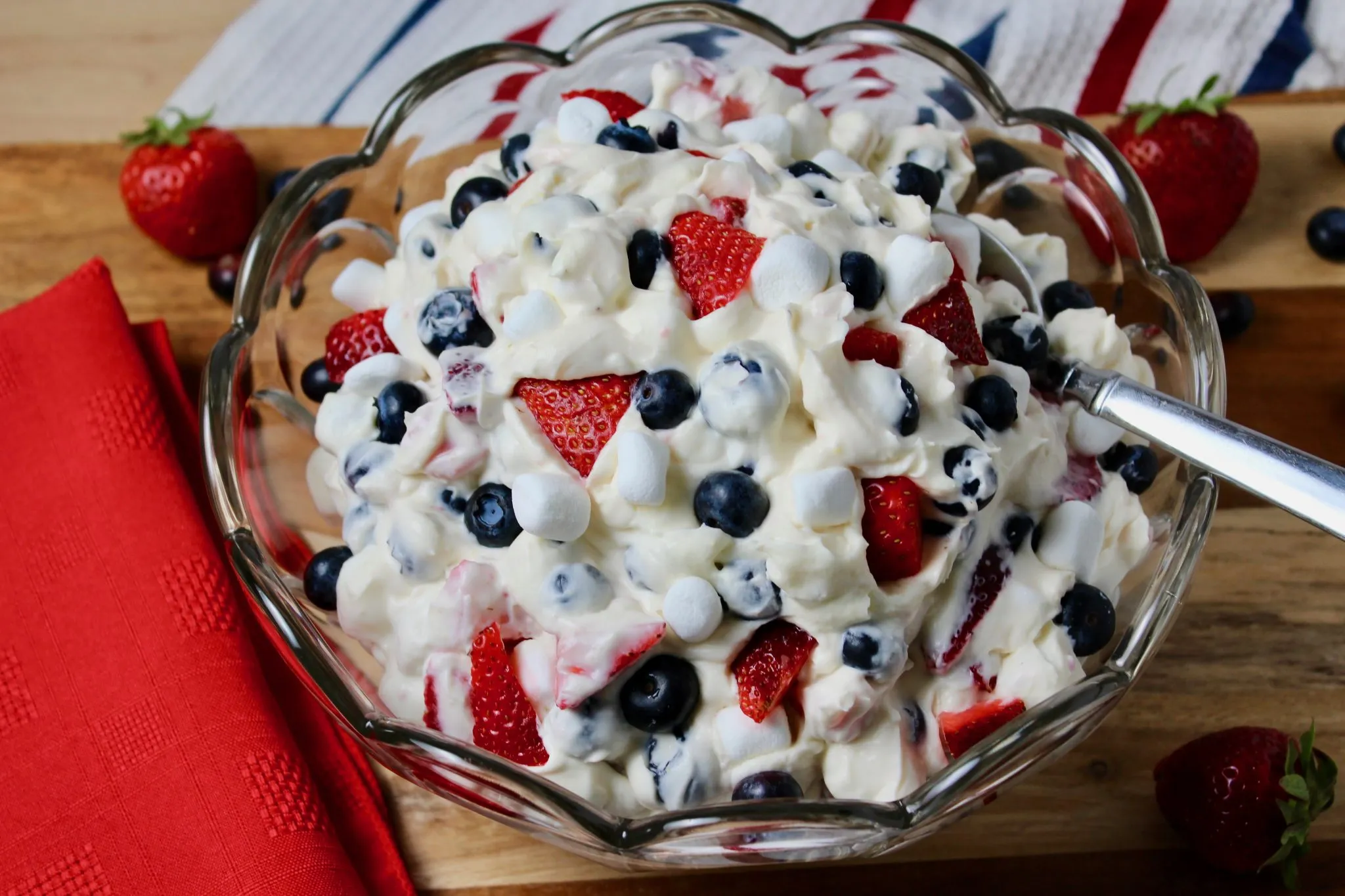 Fluffy Berry Cheesecake Salad
