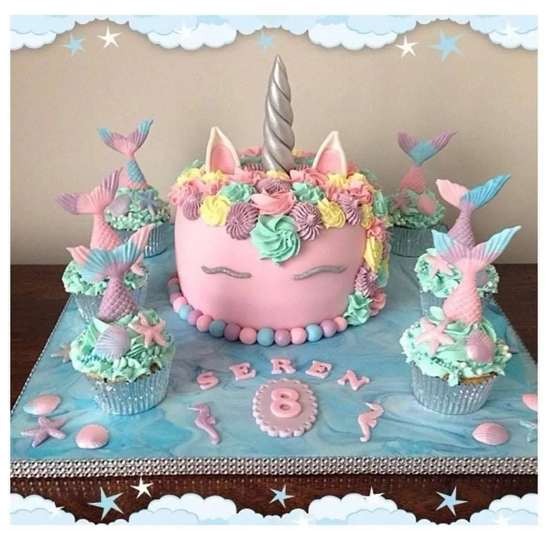 Fox Unicorn Cake with Wings