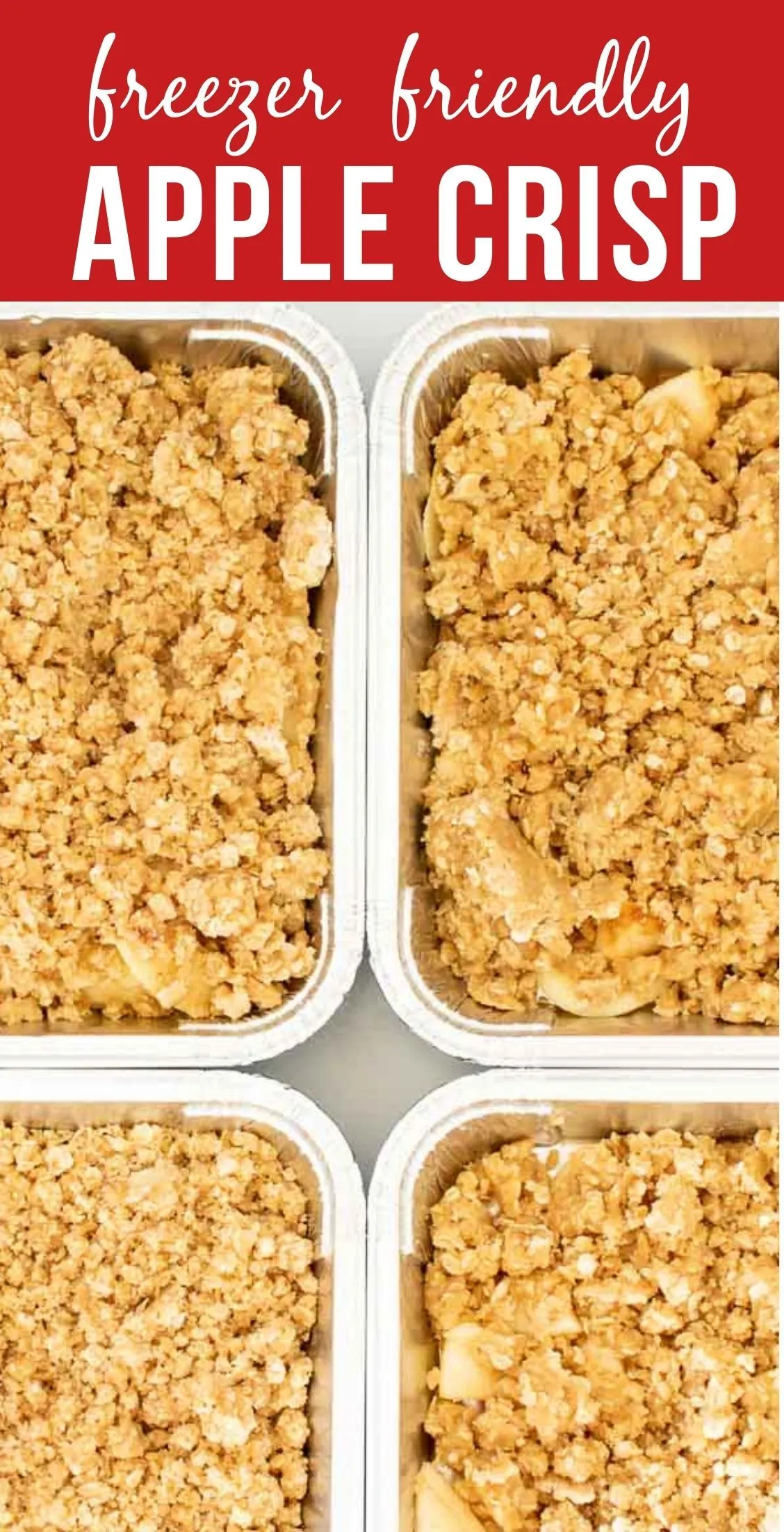 Freezer Meal Dessert Apple Crisp