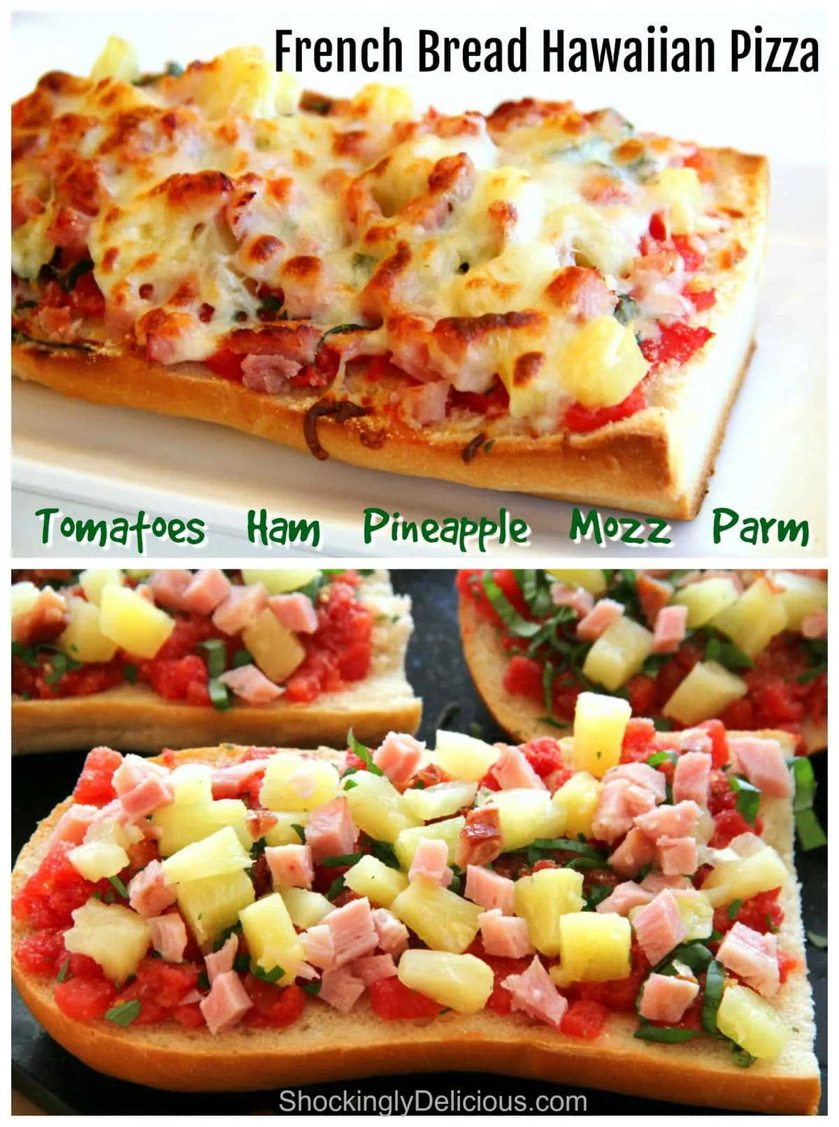 French Bread Hawaiian Pizza