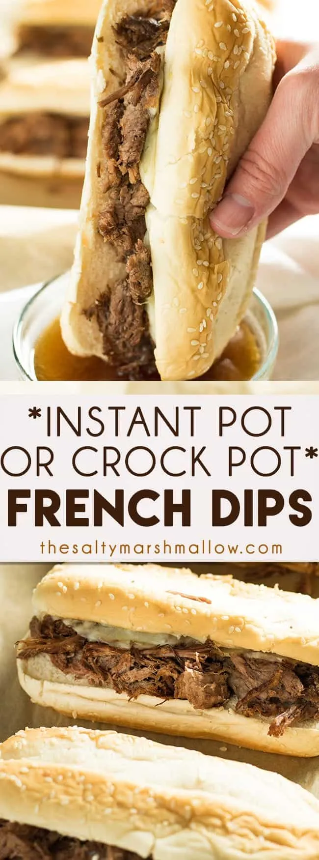 French Dip Sandwich Instant Pot Crockpot