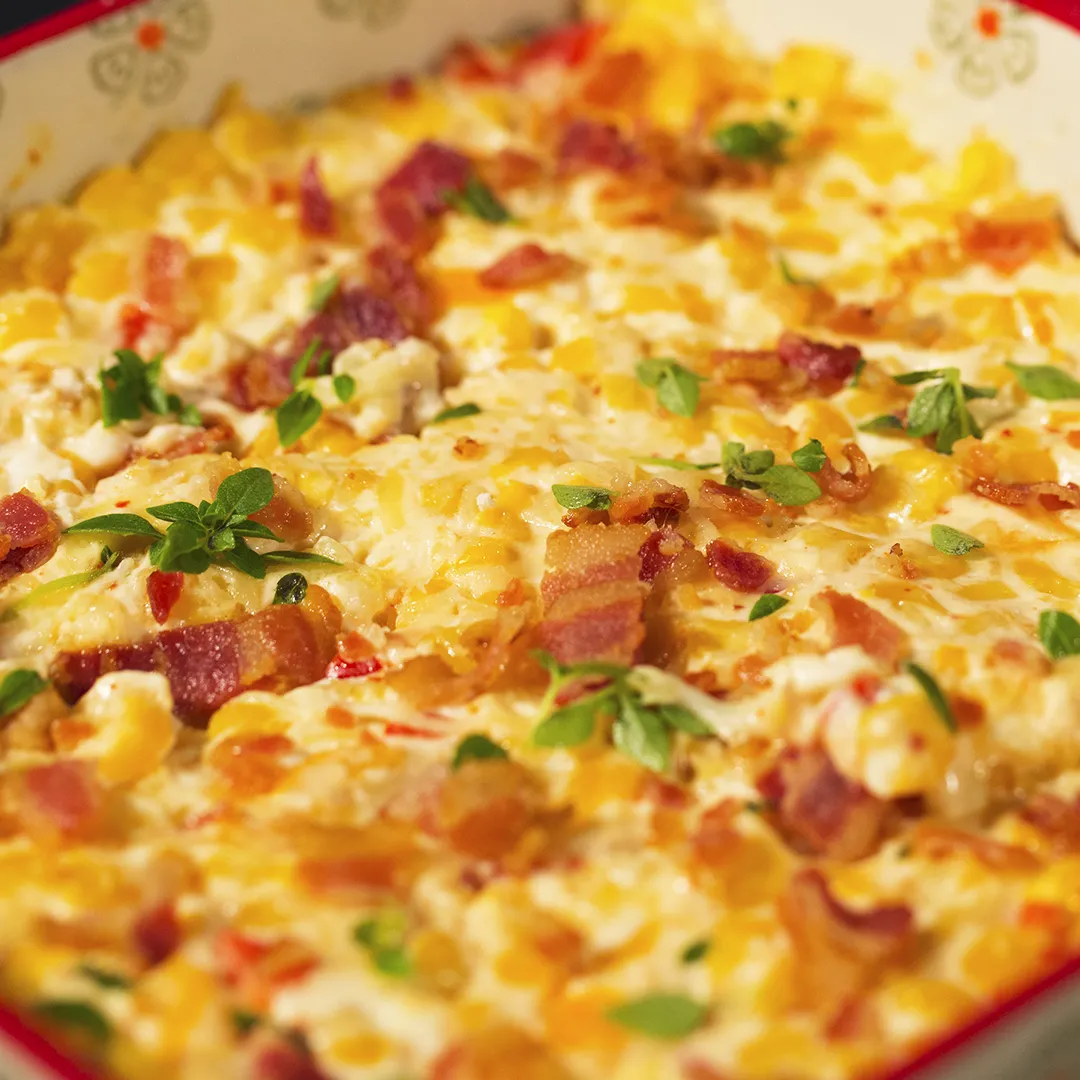 Fresh Corn and Bacon Casserole