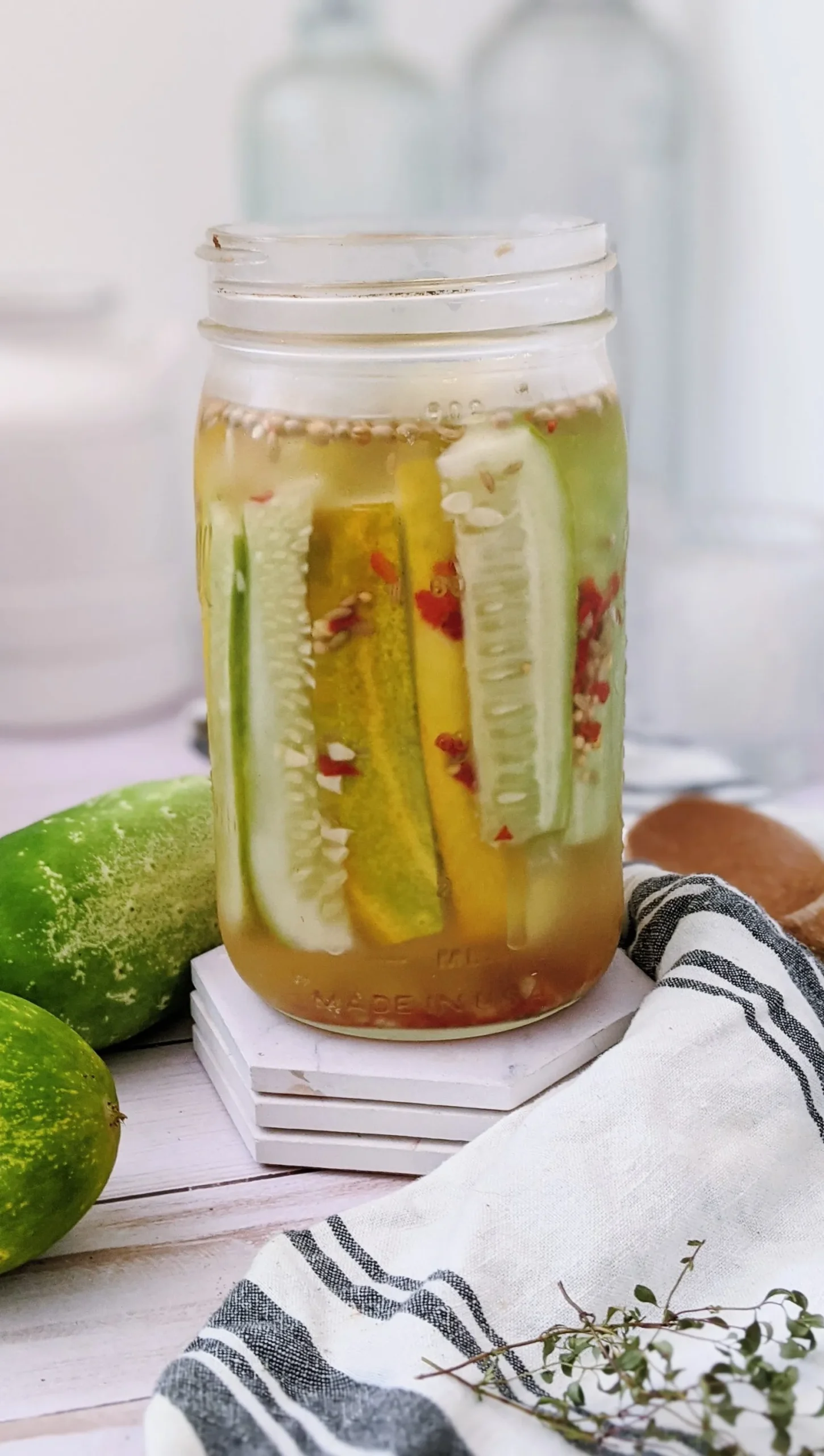 Fresh Pickles Tart Garlicky Delight