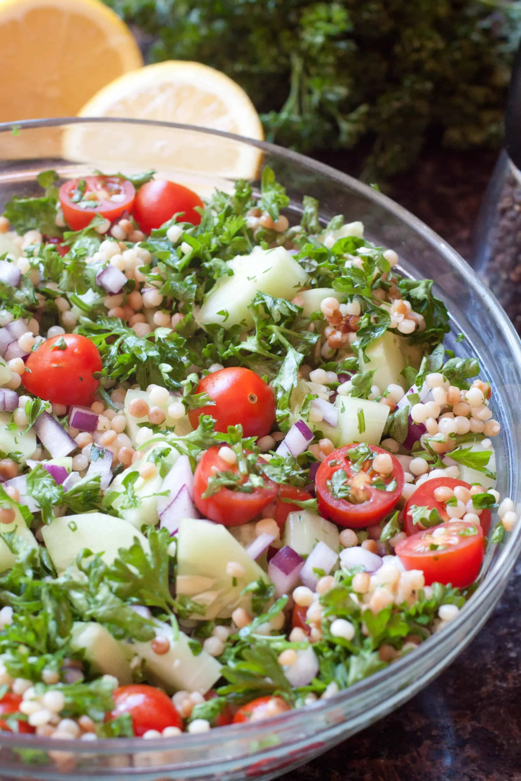 Fresh Vegetable Israeli Couscous Salad