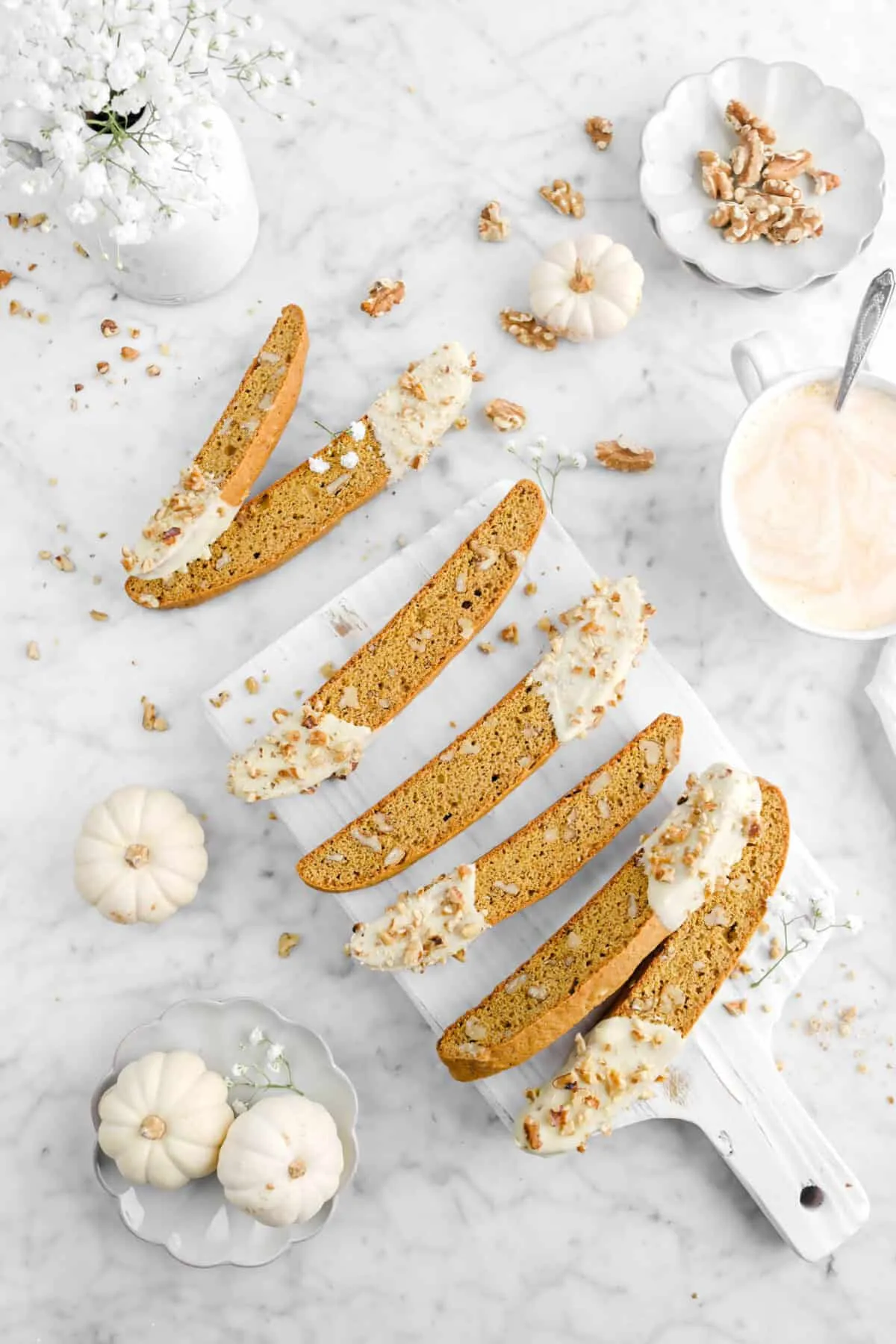 Friday Fall Treat Series White Chocolate Pumpkin Biscotti