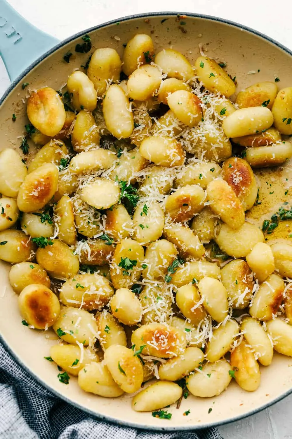 Fried Gnocchi and Creamy Vegetable Bowls