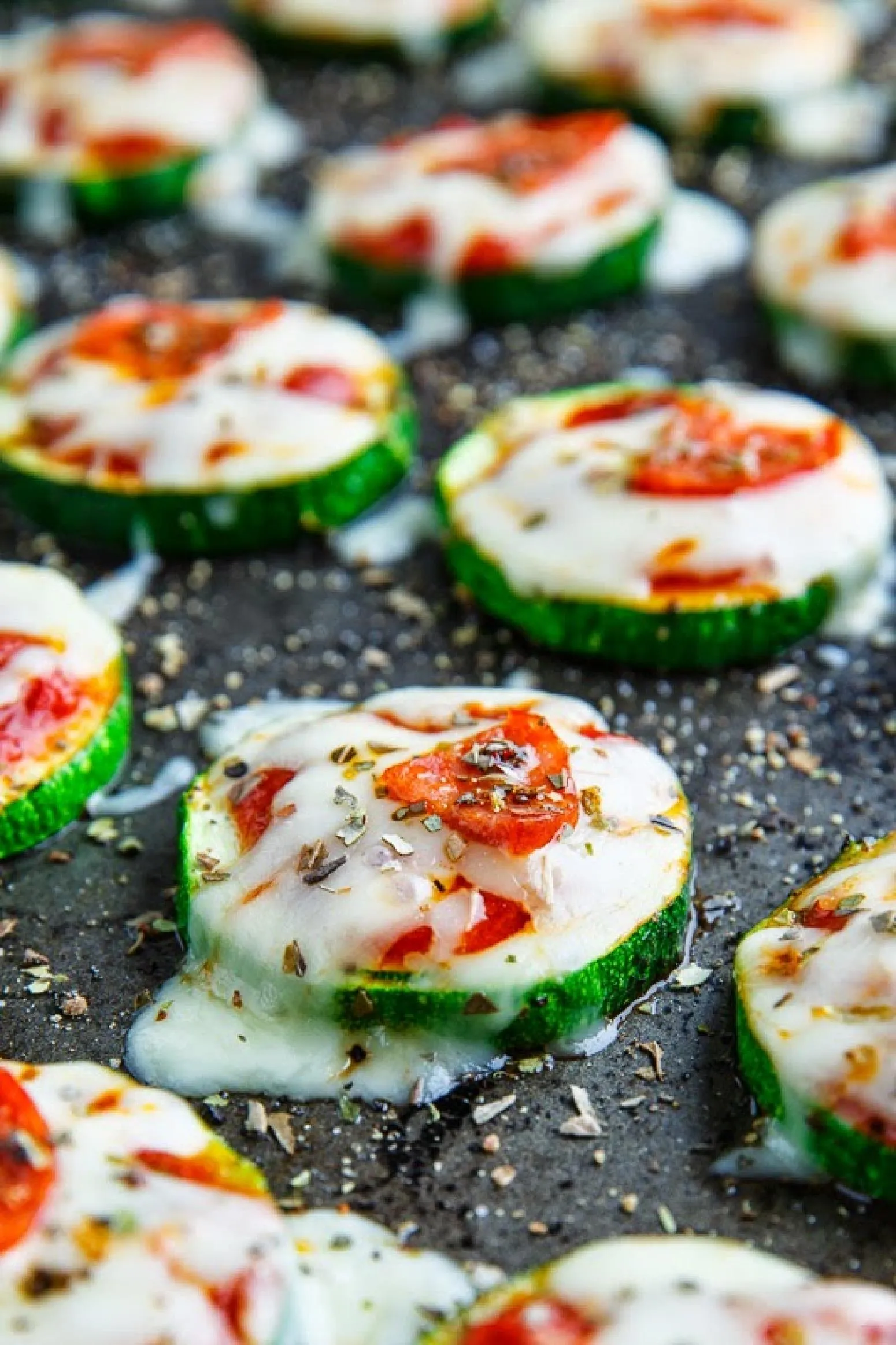 Fried Zucchini Pizza Bites