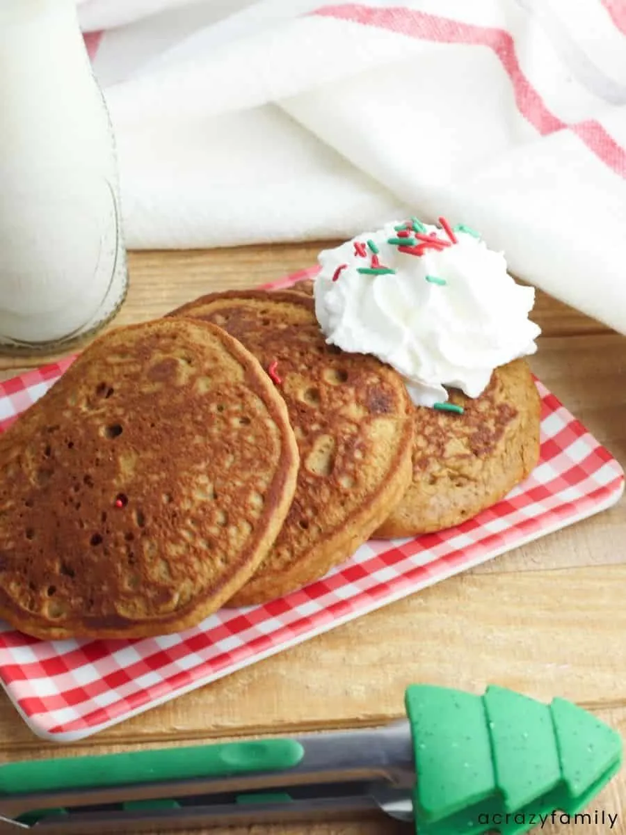 GF Kitchen Sink Gingerbread Pancake Cake Doctor