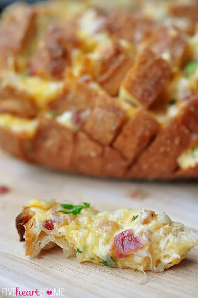 Garlic Bacon Cheese Pull Apart Bread