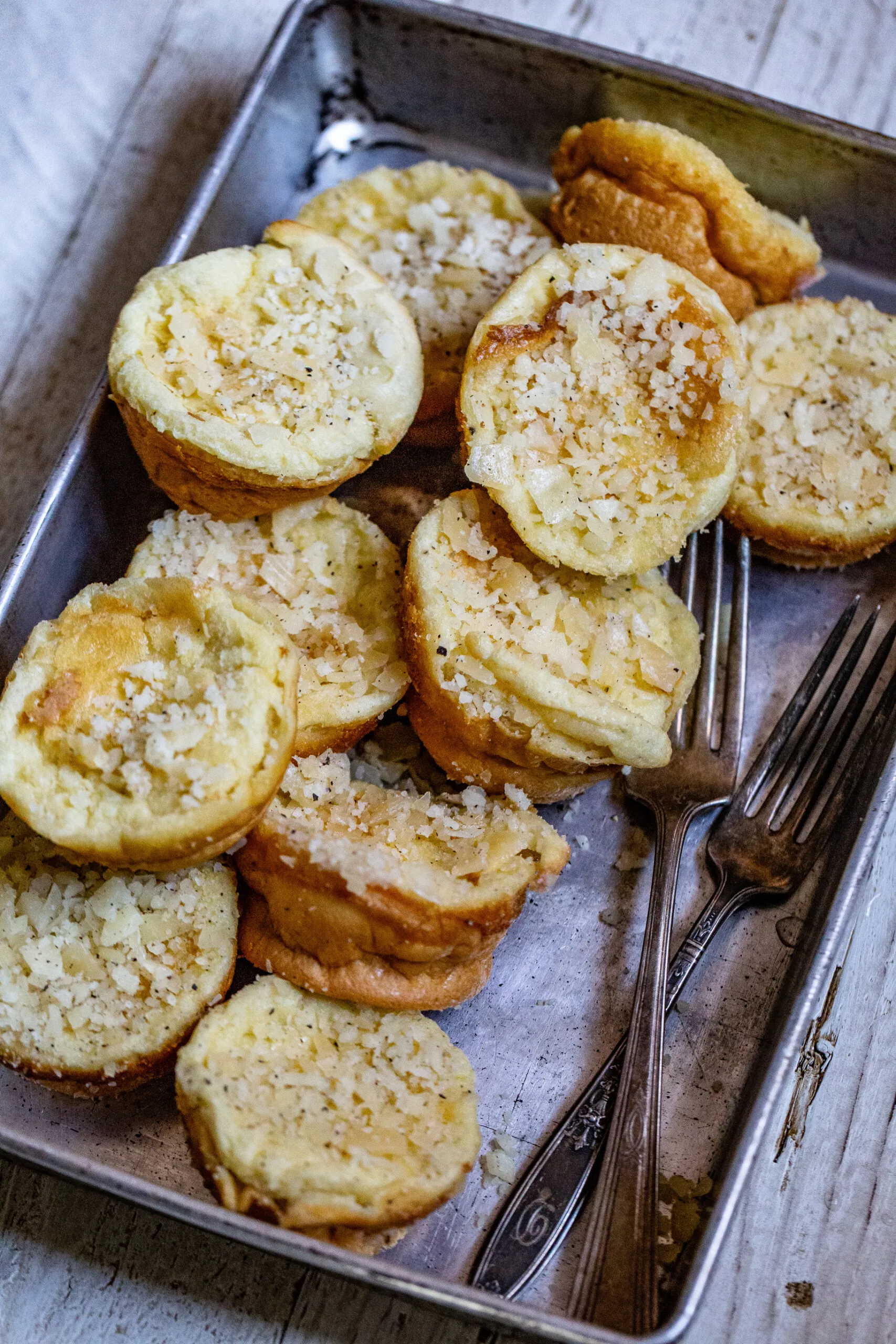 Garlic Buttered Parmesan Peppercorn Popovers