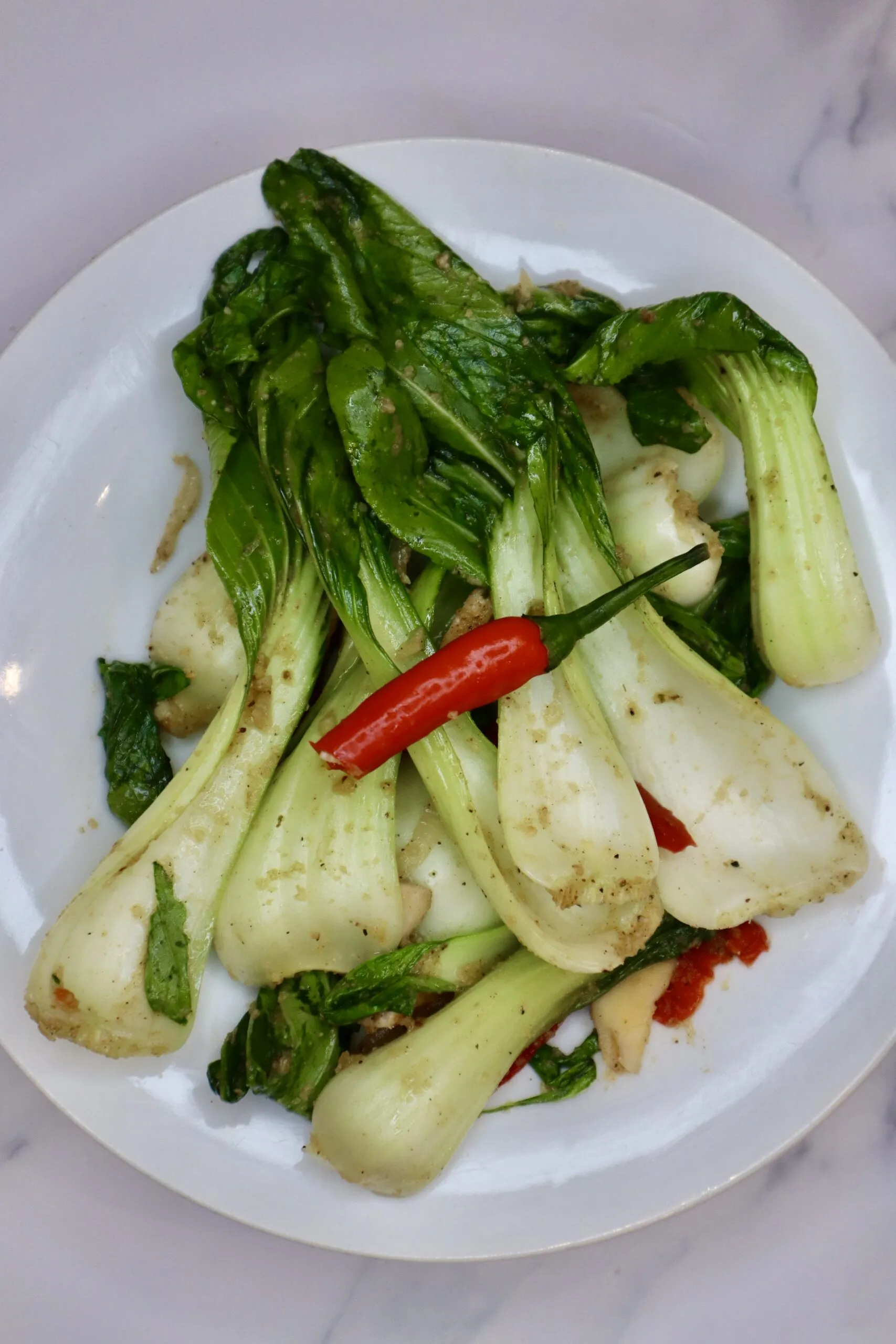 Garlic Mushroom Bok Choy