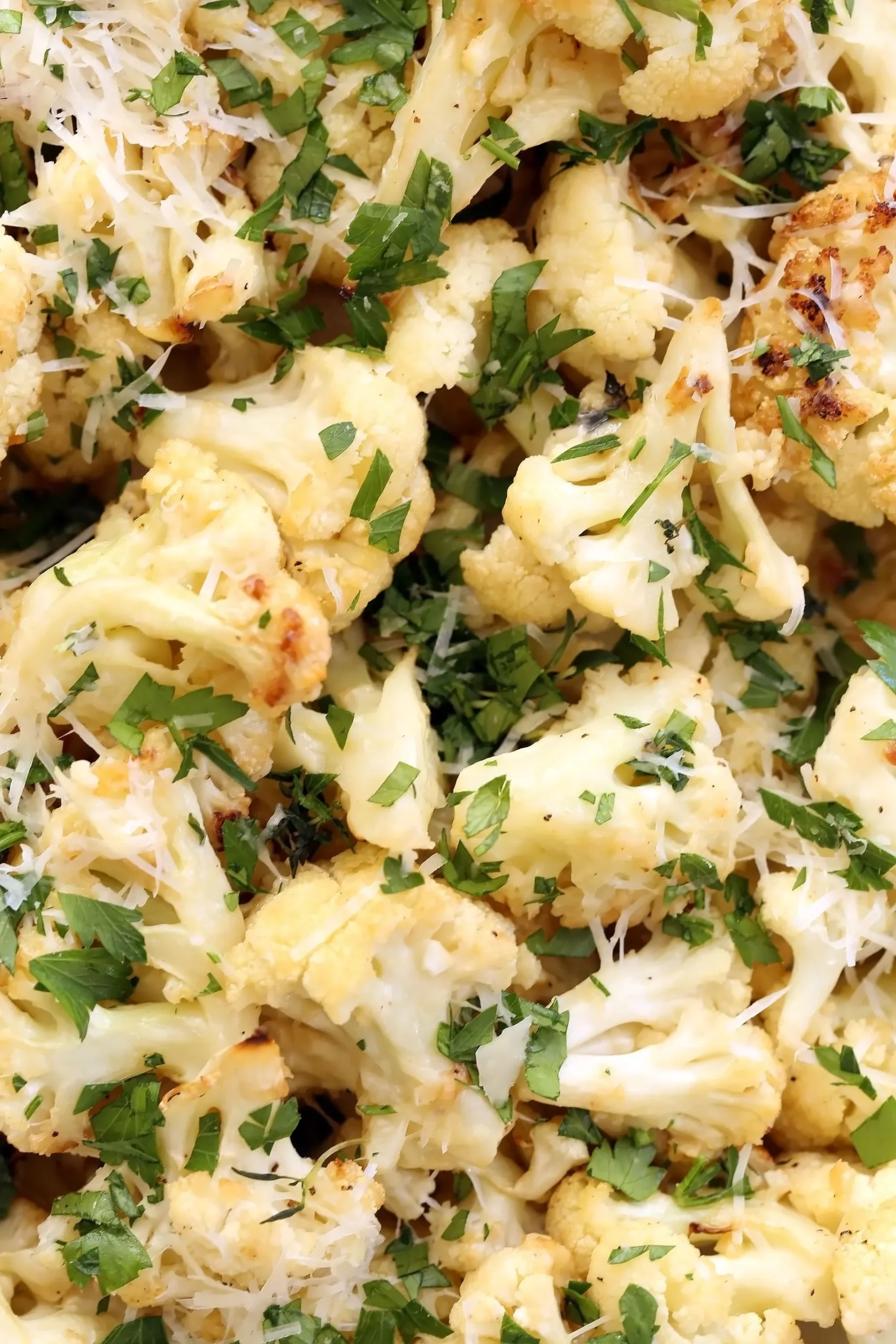 Garlic Parmesan Roasted Cauliflower Low Carb Gluten Free Primal