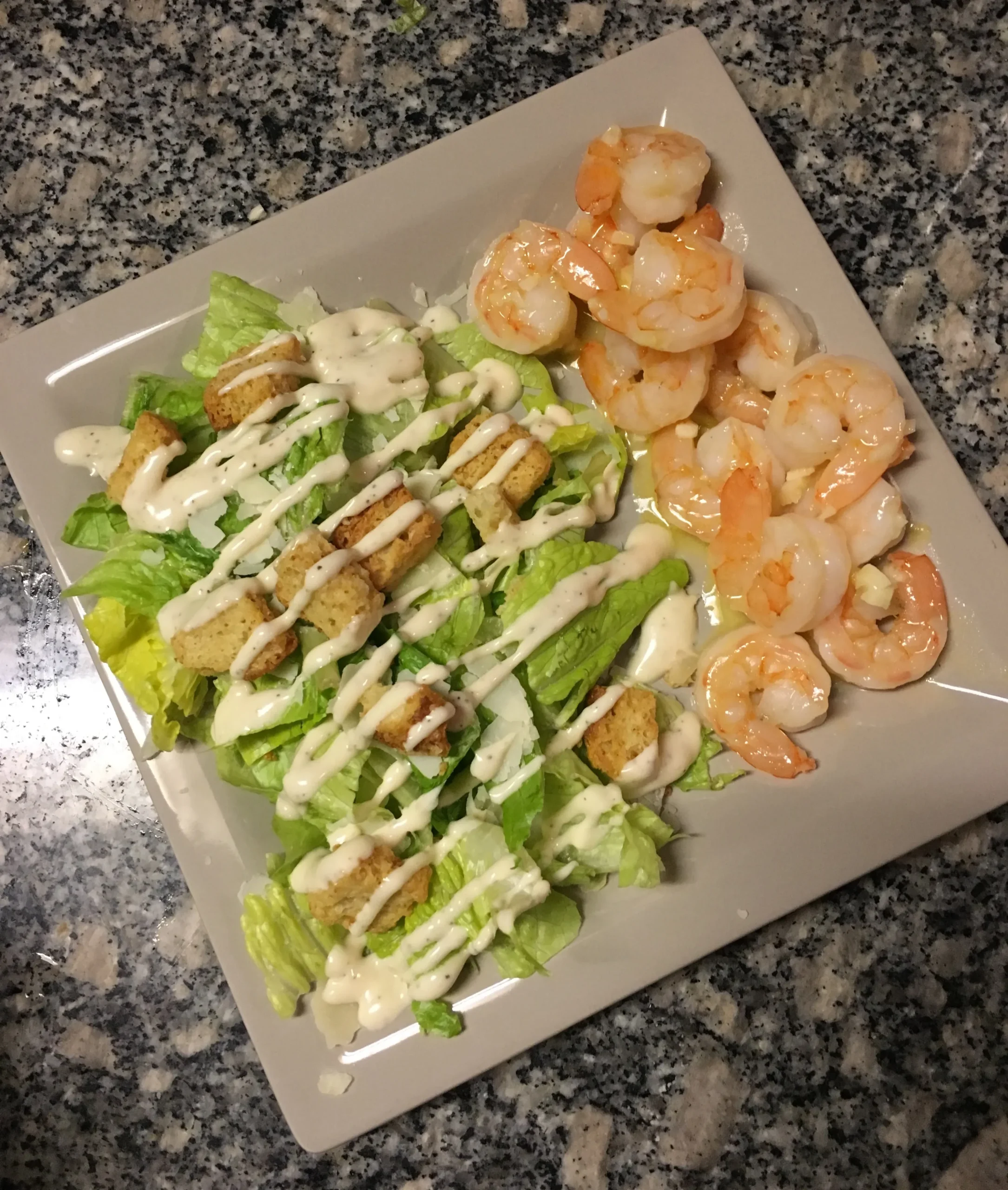 Garlic Scampi and Bean Salad
