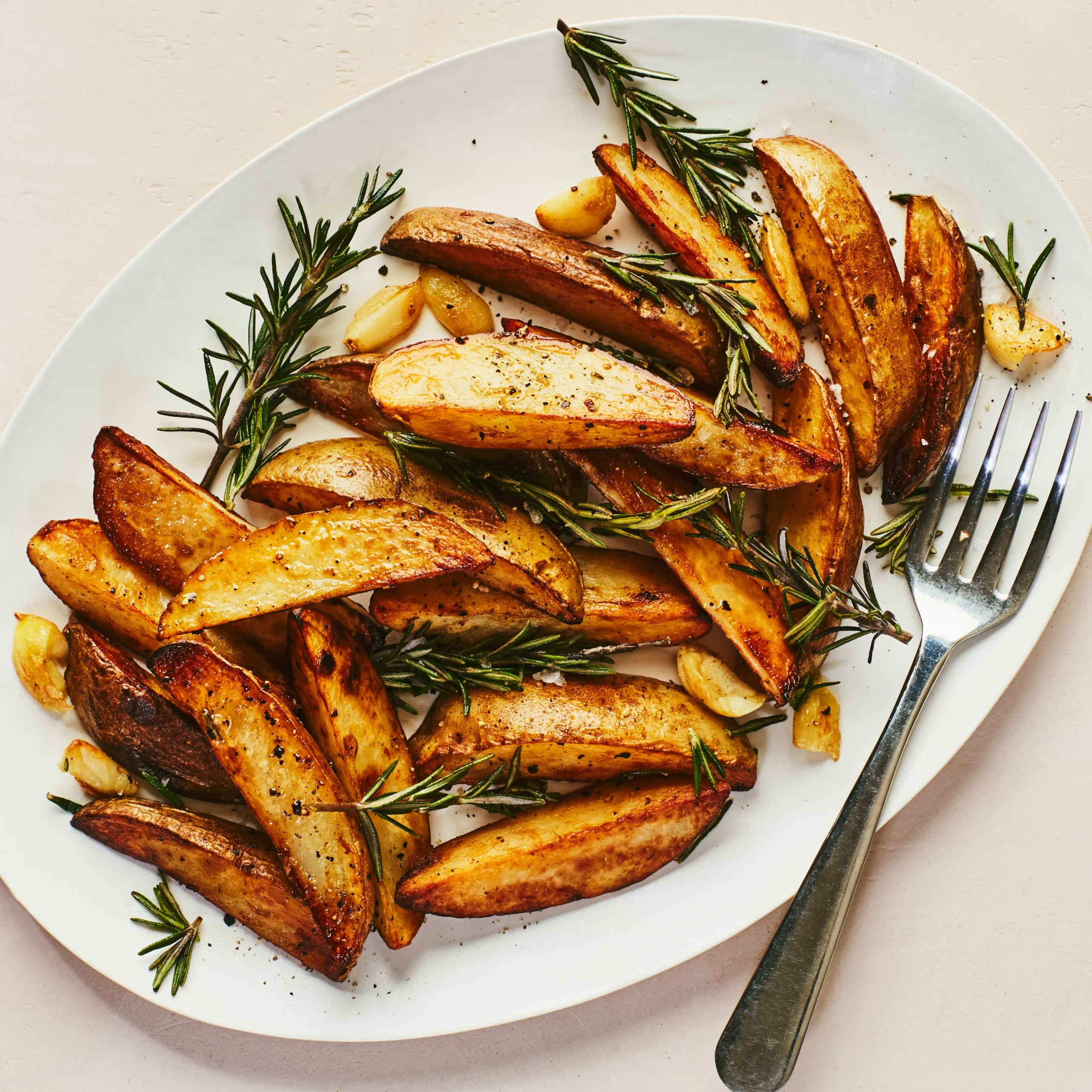 Garlic and Rosemary Roasted Potatoes