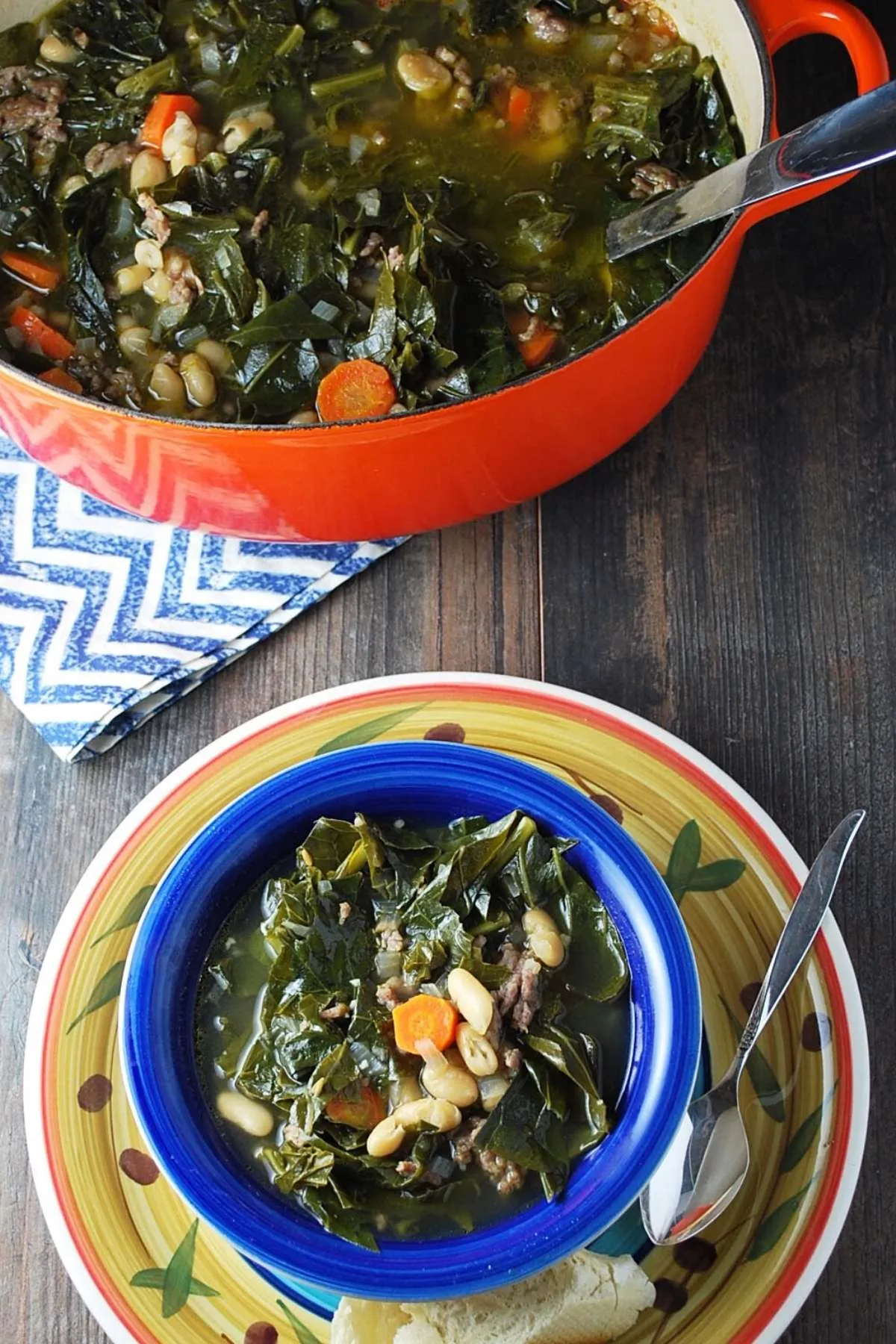 Georgia Collards and Bean Soup
