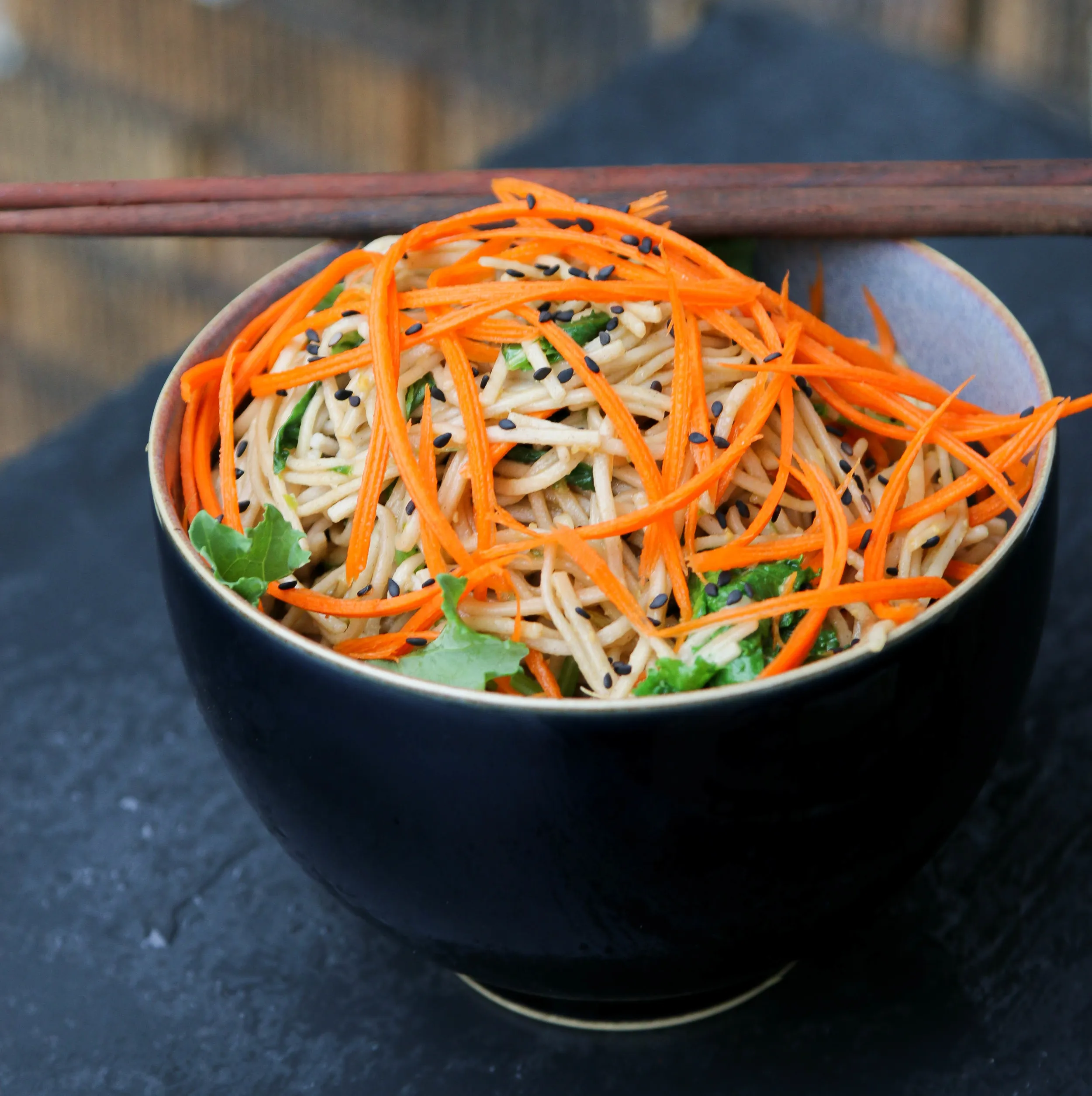 Ginger Carrot Soba Noodles