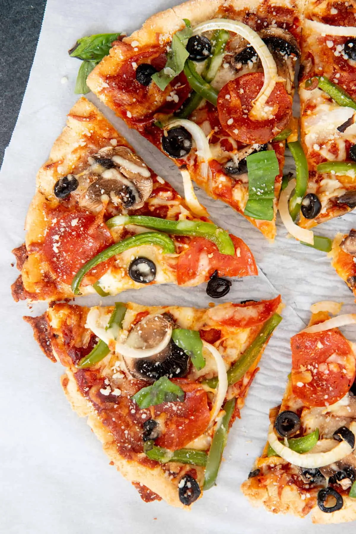 Gluten Free Almond Buckwheat Flour Pizza Crust