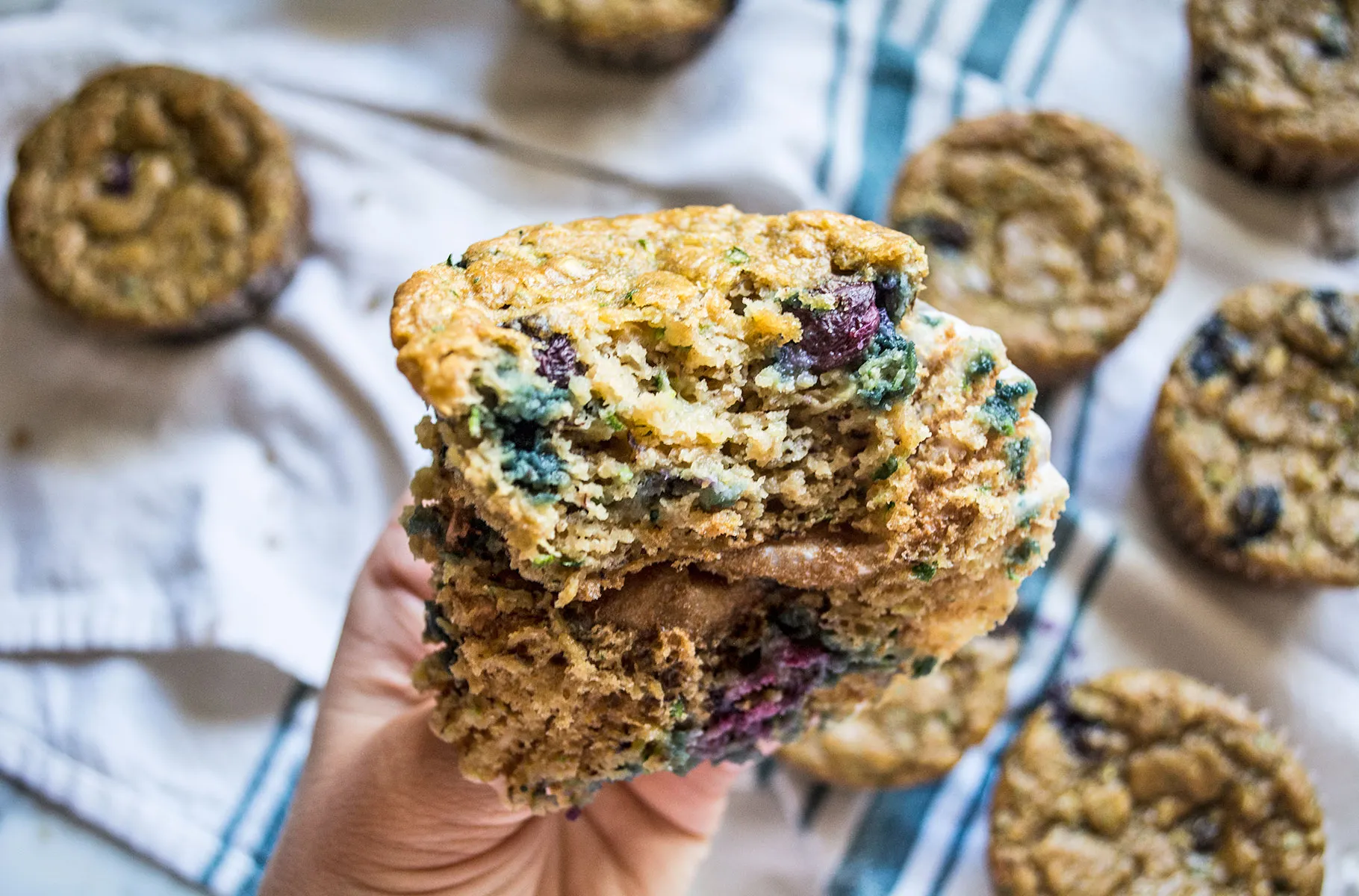 Gluten Free Blueberry Zucchini Muffins