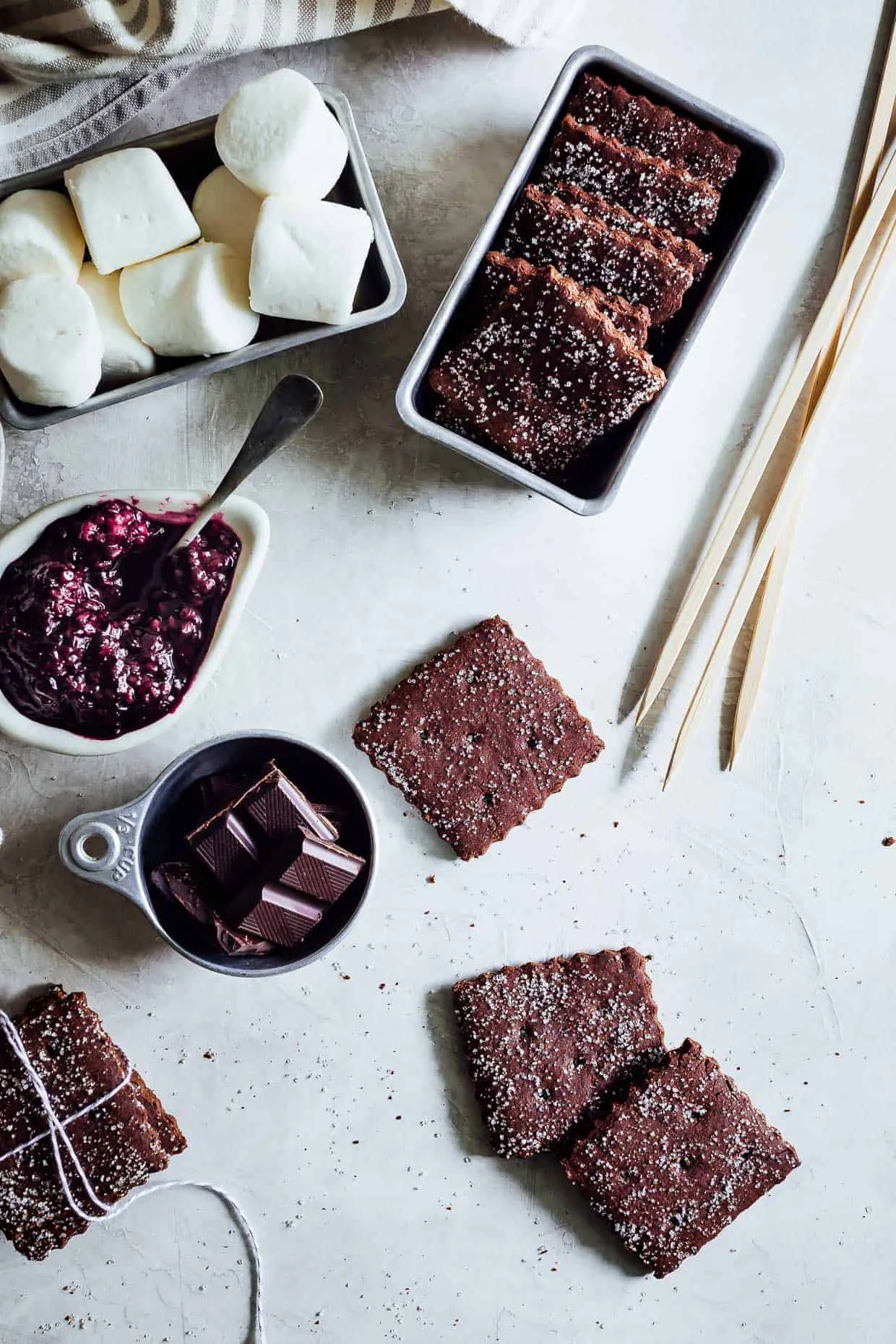 Gluten Free Chestnut Chocolate Graham Crackers