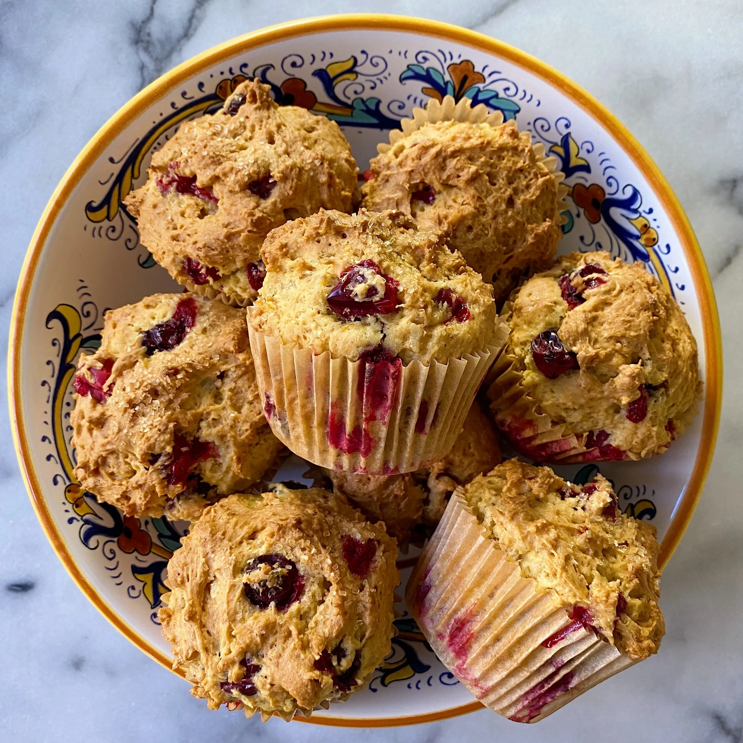 Gluten Free Cranberry Orange Pecan Cornbread Muffins