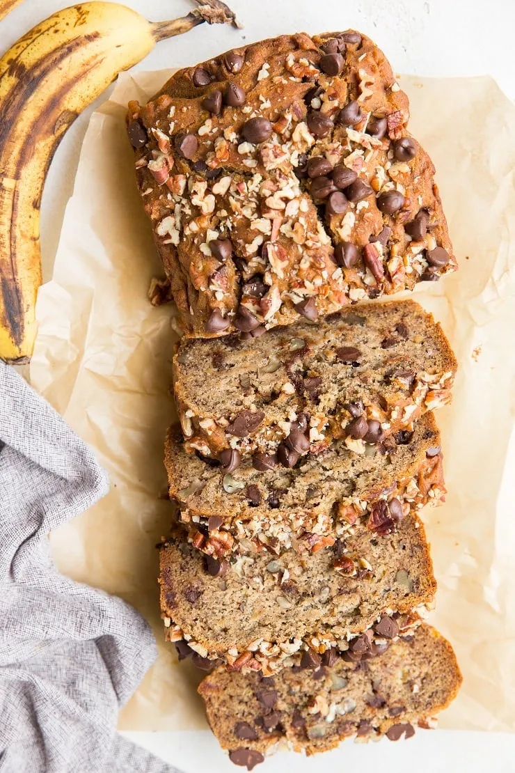 Gluten Free Maple Pecan Banana Bread