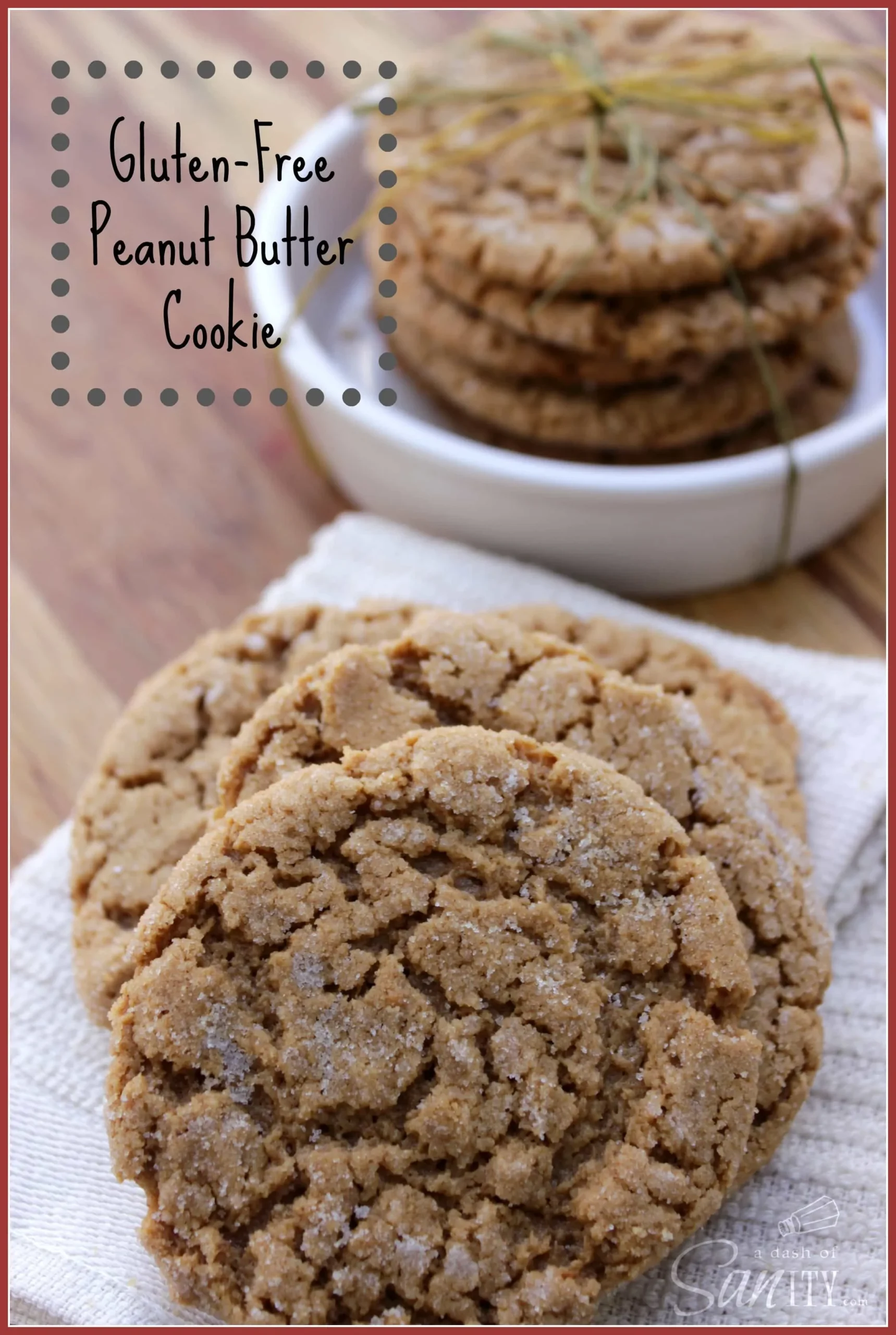 Gluten Free Peanut Butter Cookies with Millet Flour