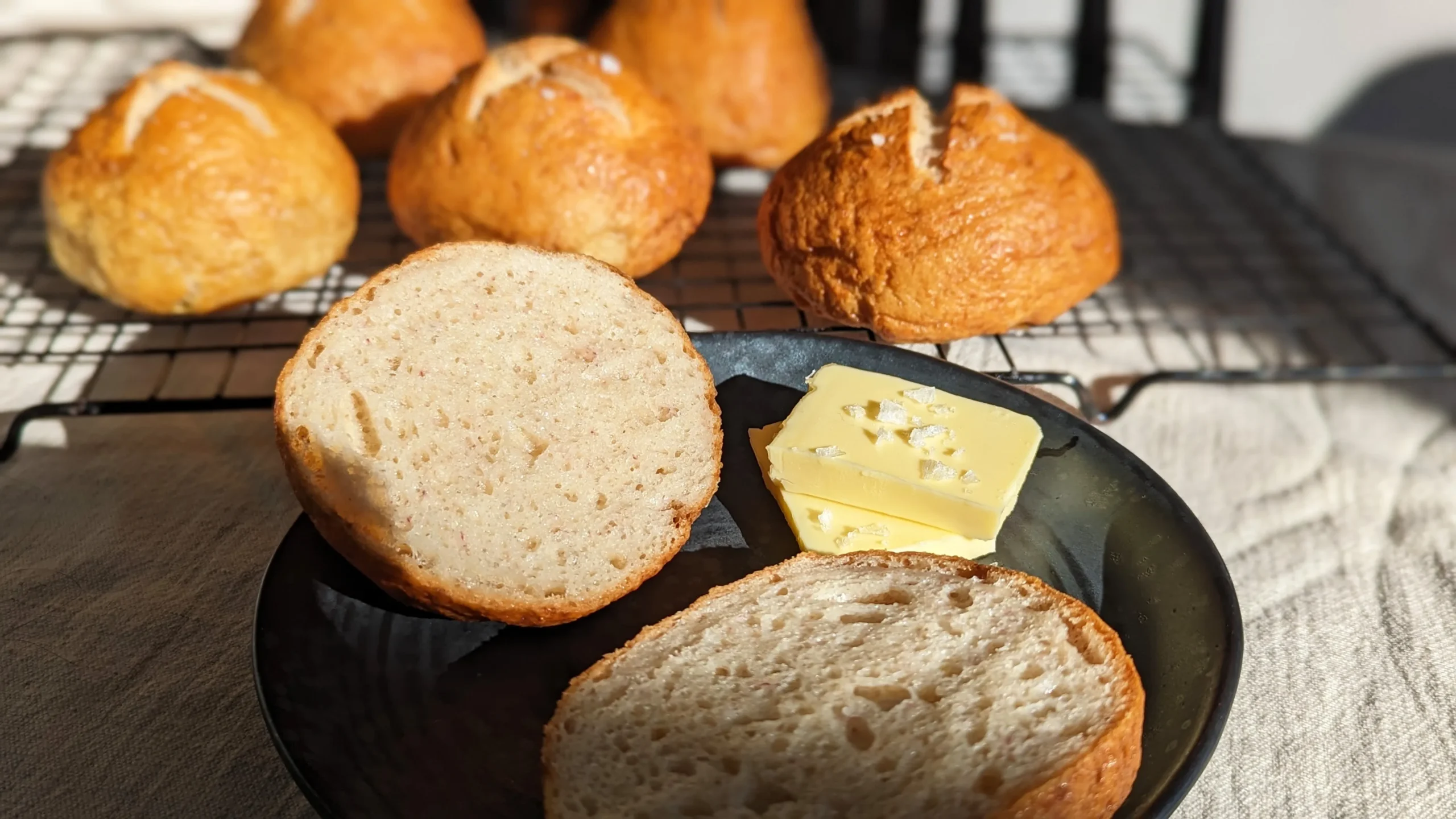 Gluten Free Pretzel Rolls