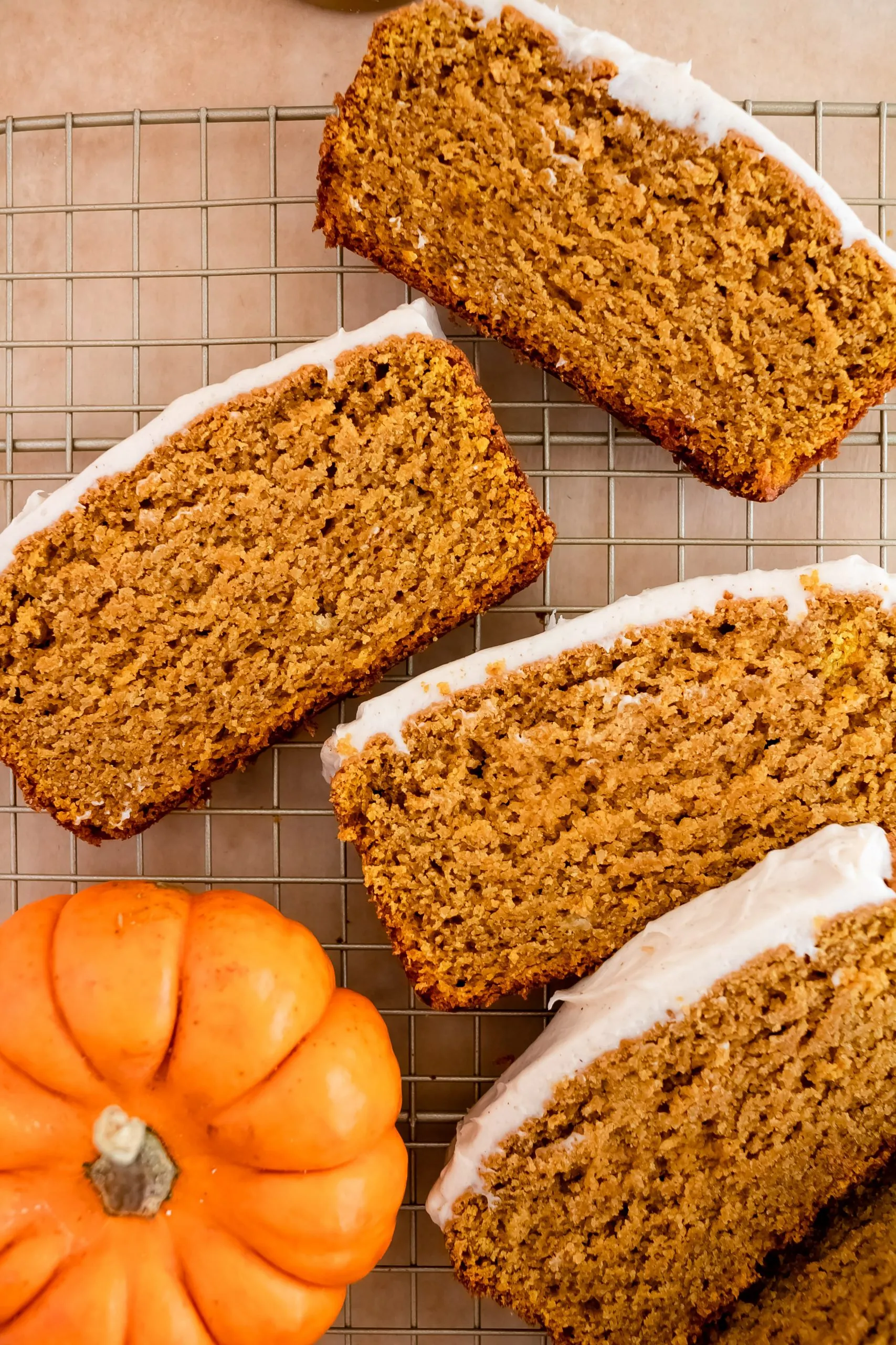 Gluten Free Pumpkin Bread with Pumpkin Spice Glaze
