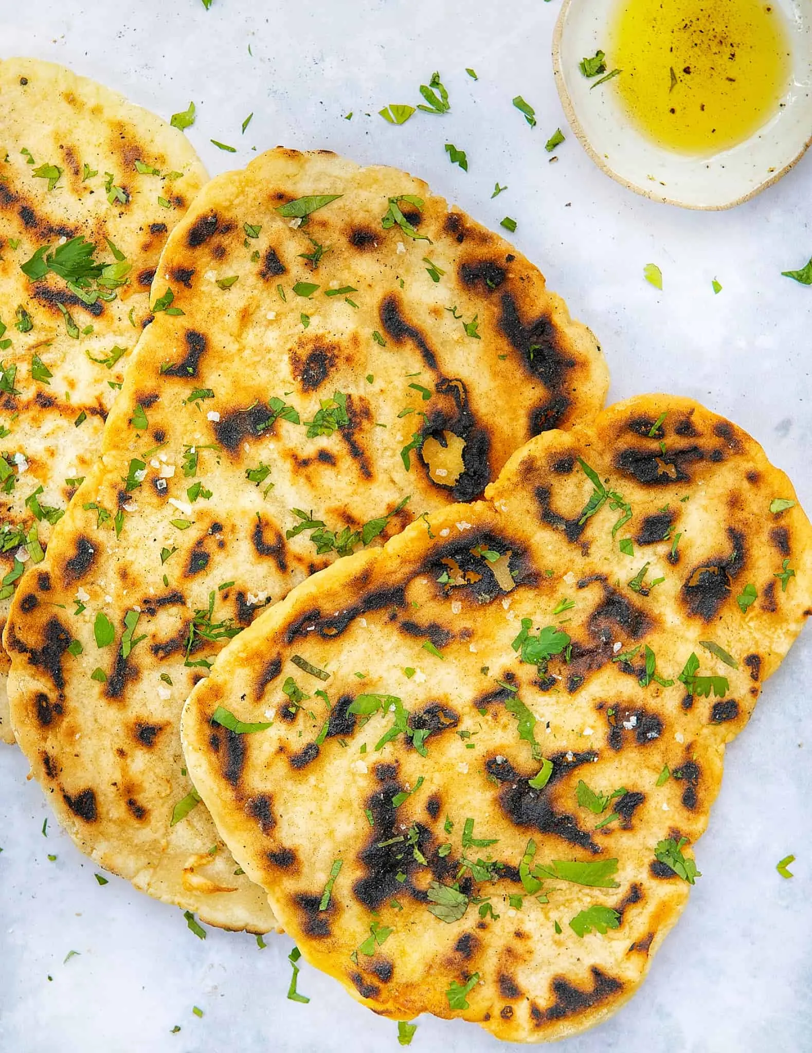 Gluten Free Roasted Garlic Naan