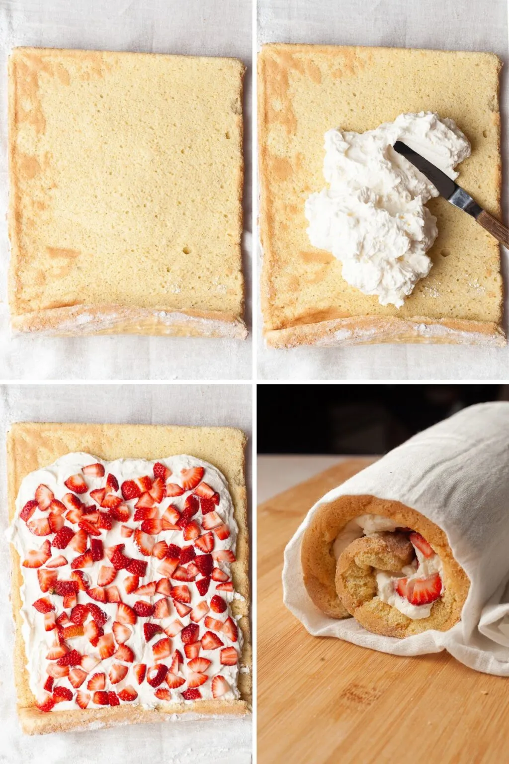 Gluten Free Strawberry Cake Roll