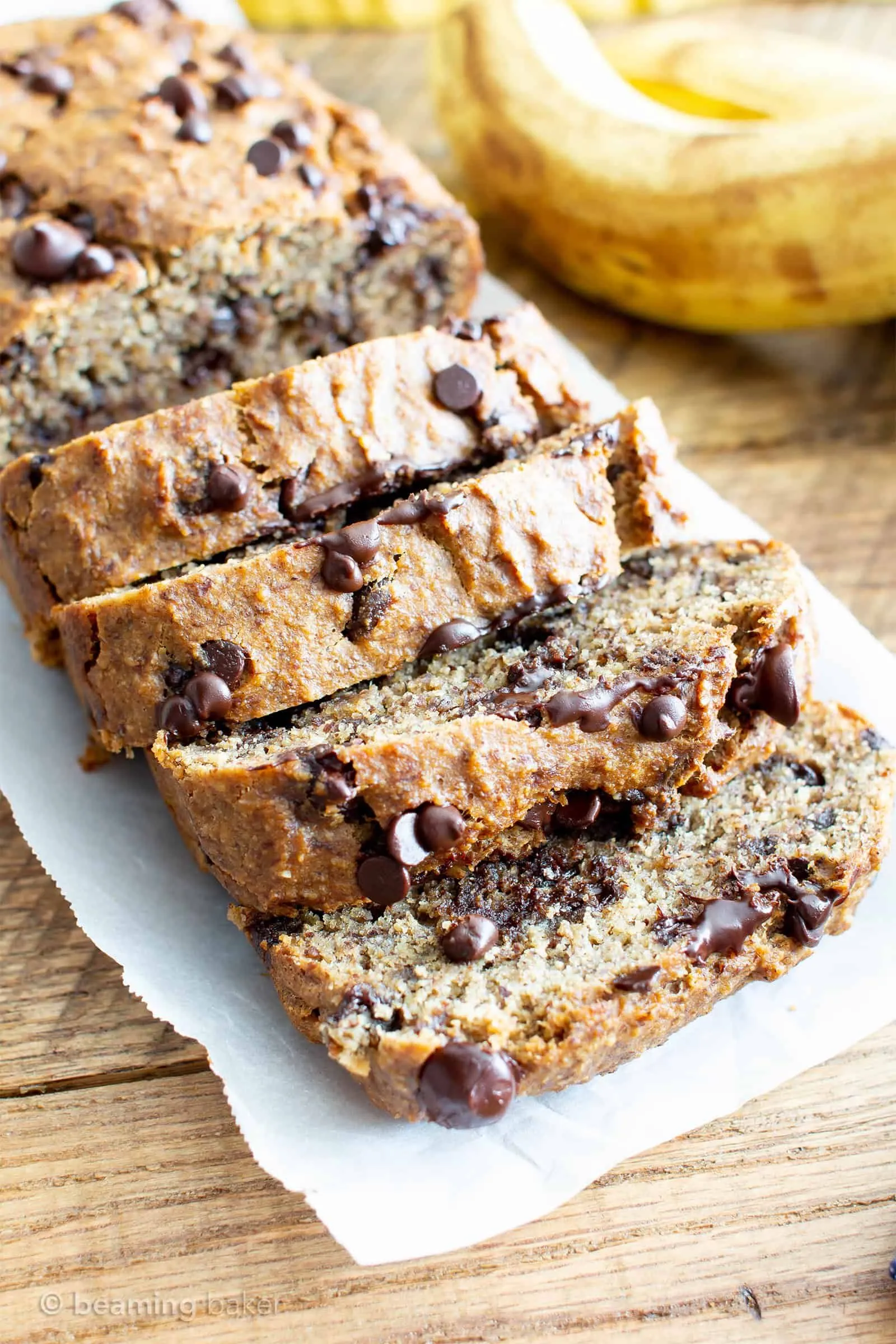 Gluten Free Vegan Chocolate Chip Banana Bread