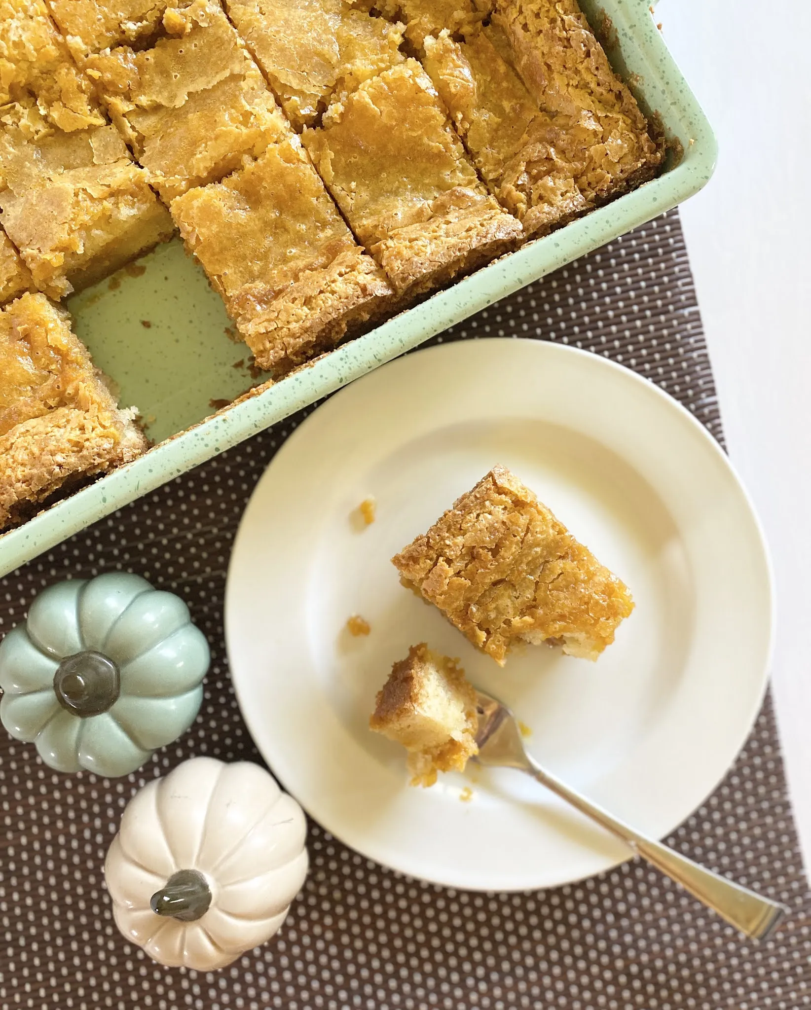 Gooey Pumpkin Cake Bars