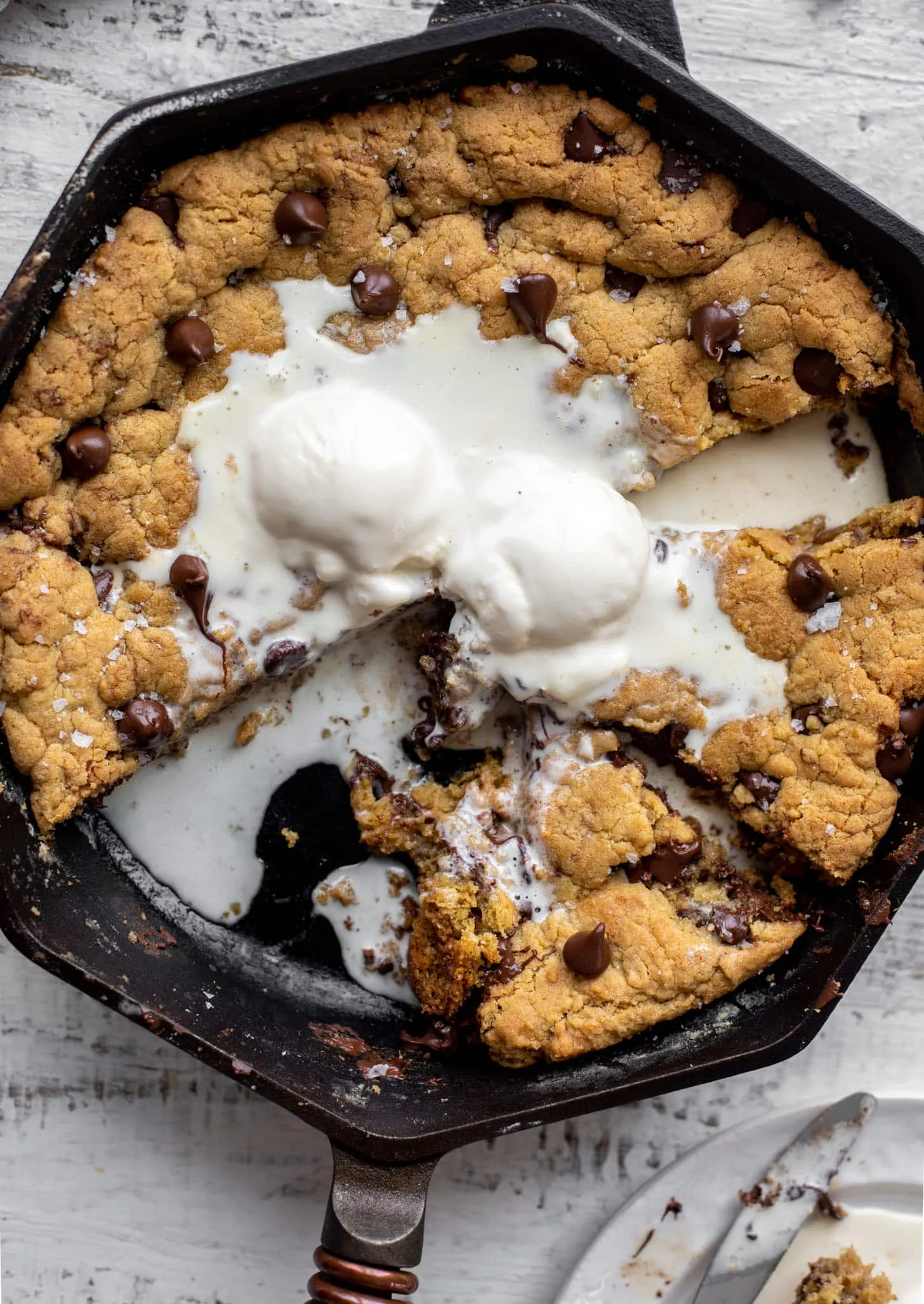 Gooey Skillet Chocolate Chip Cookie