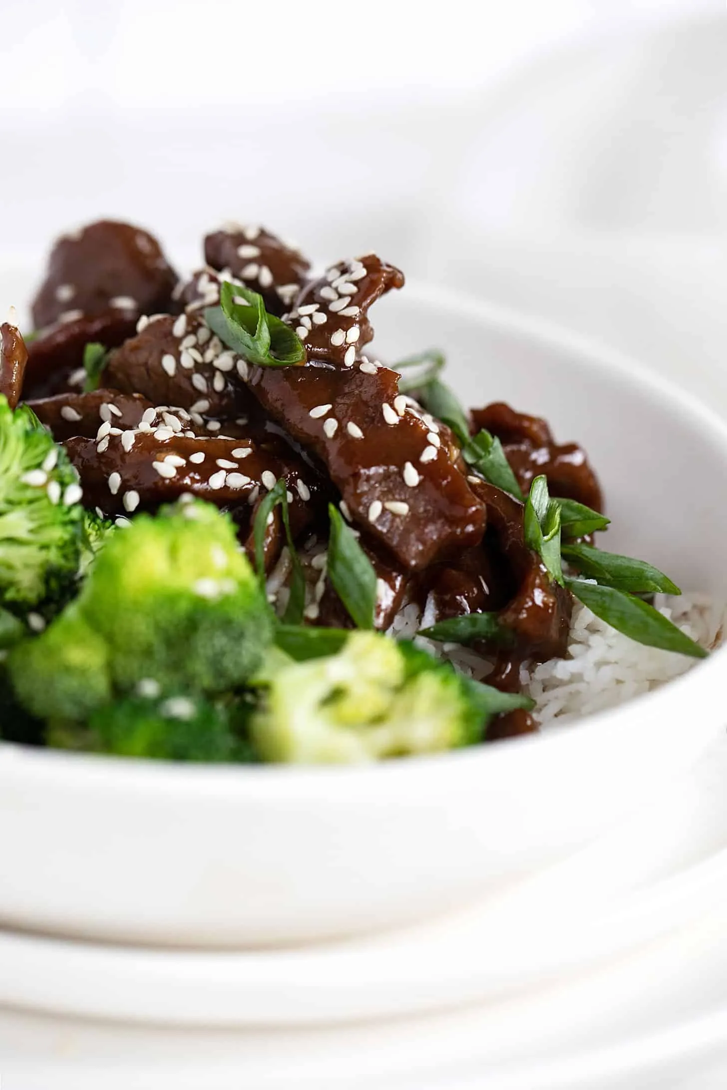 Grain Free Mongolian Beef and Broccoli Bowls