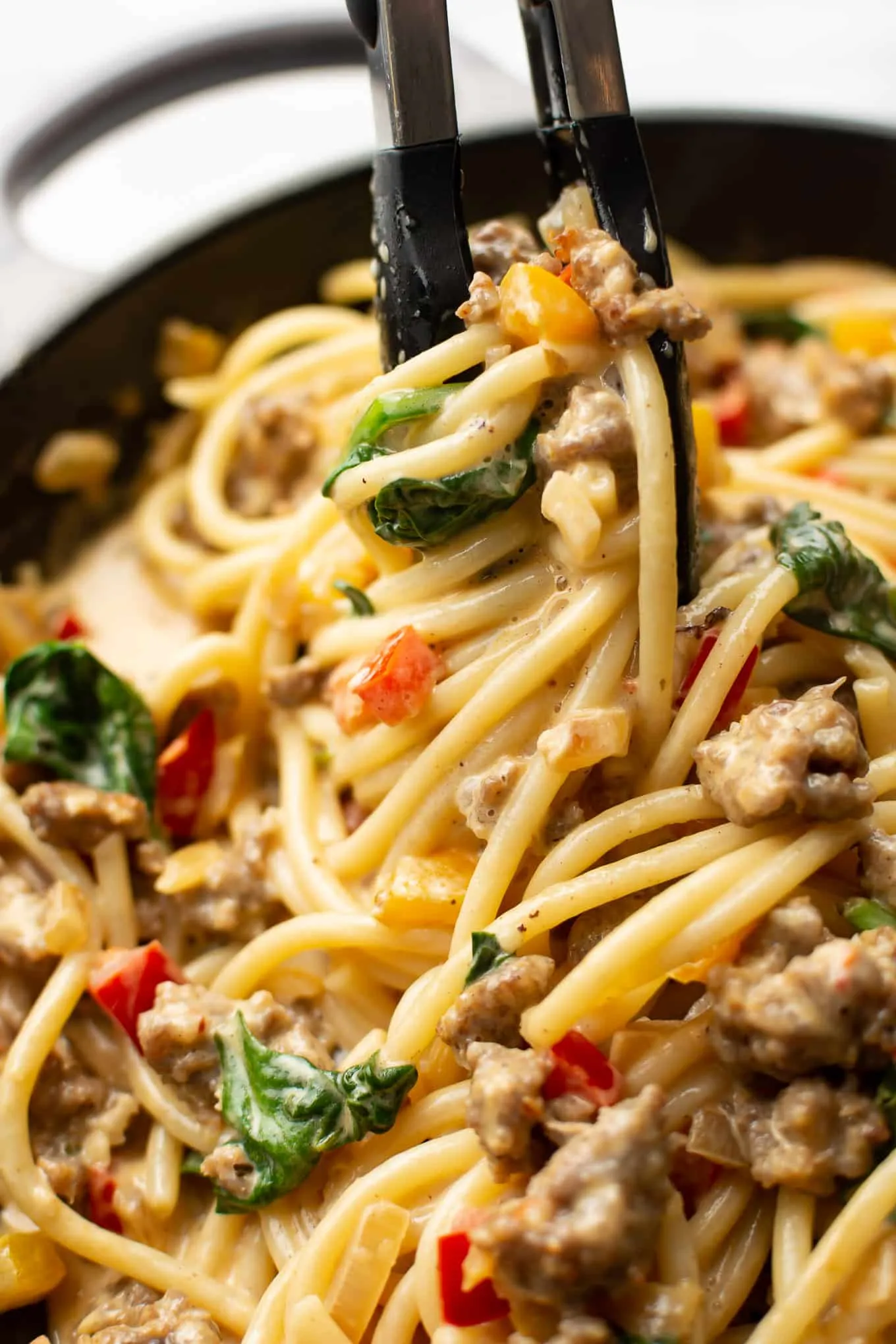 Grammys Sausage and Peppers Pasta
