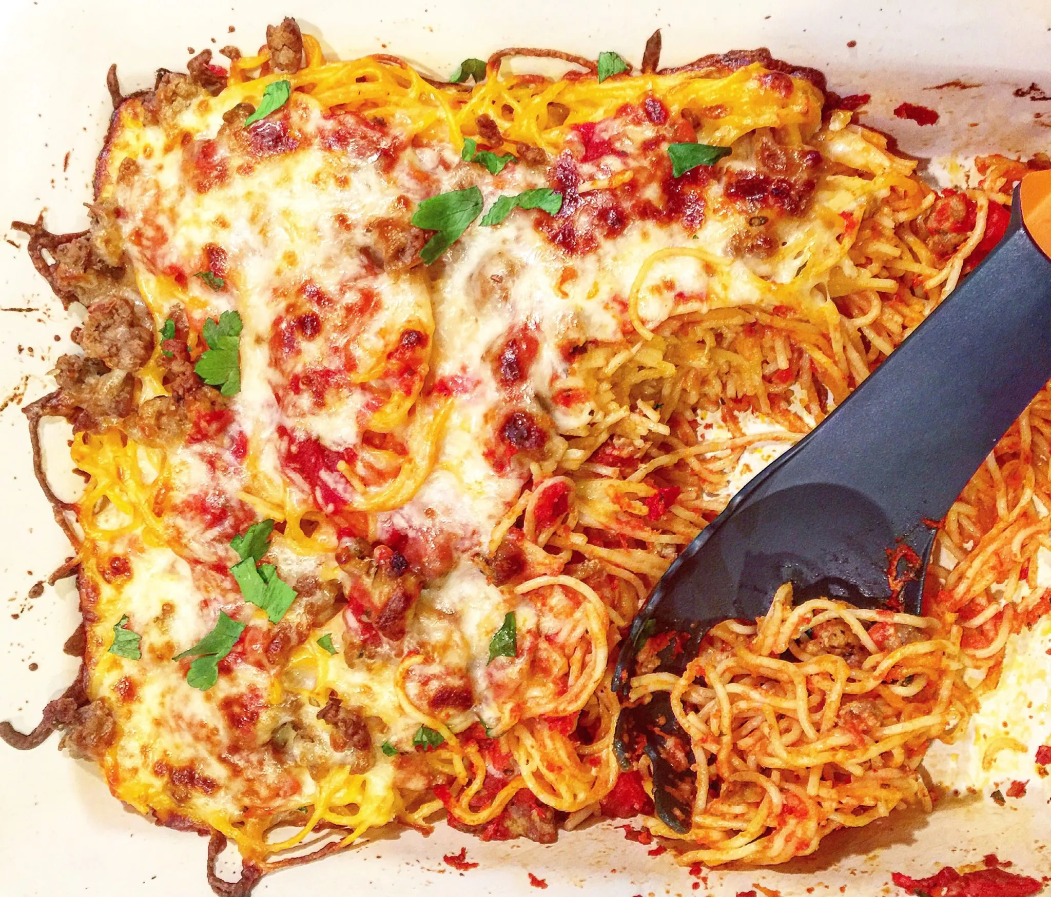 Grandma's Baked Spaghetti