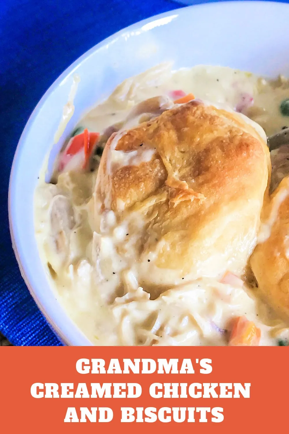 Grandma's Creamed Chicken Biscuits