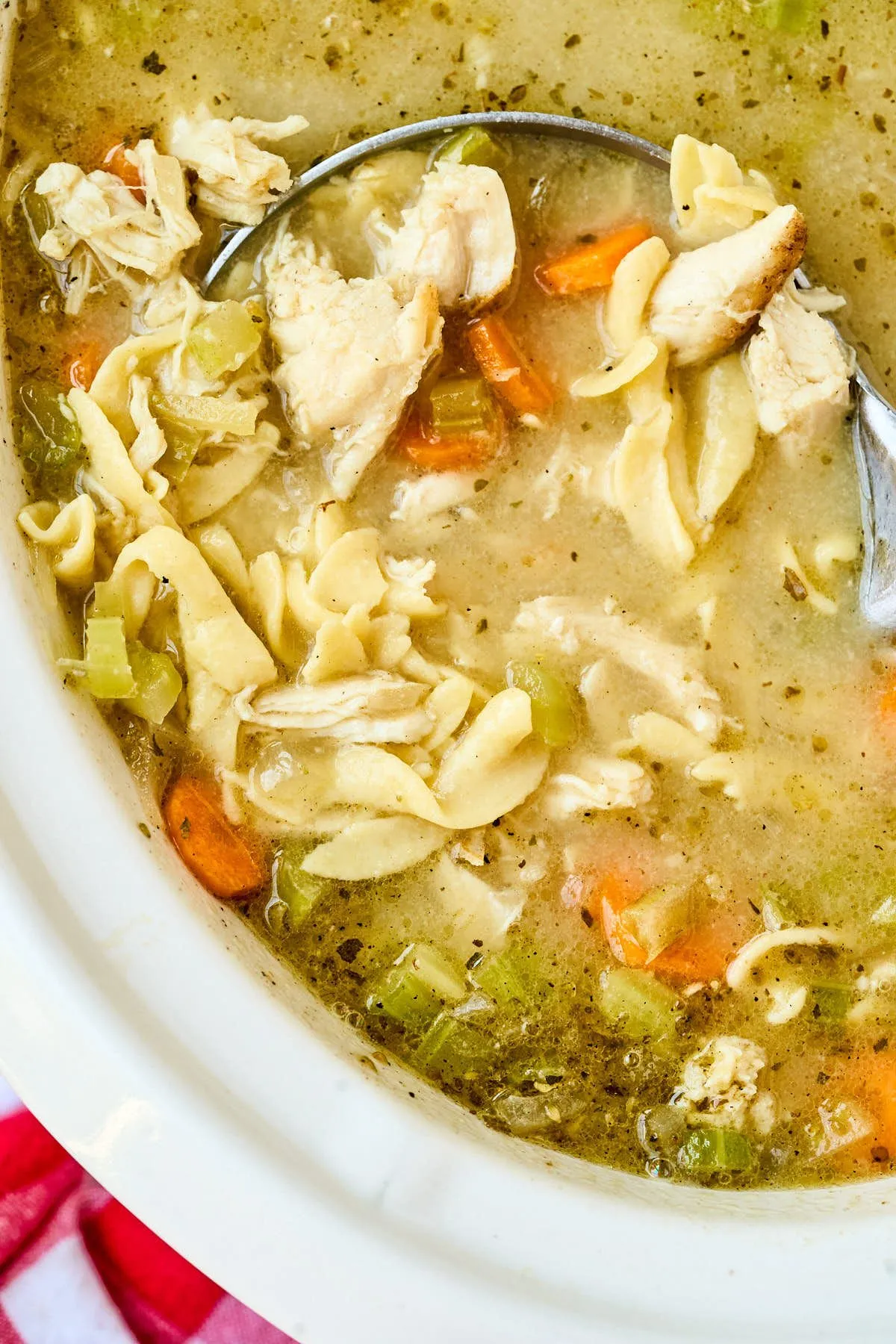 Grandma's Slow Cooker Chicken Noodle Soup