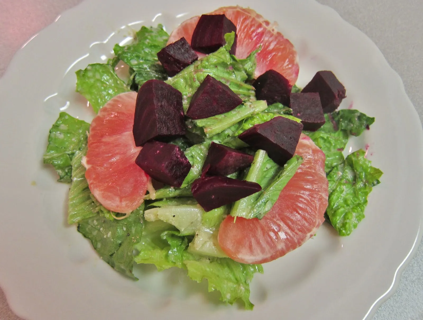 Grapefruit, Beet, and Blue Cheese Salad