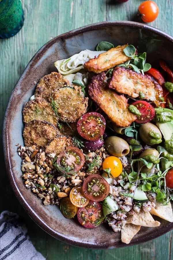 Greek Goddess Grain Bowl with Fried