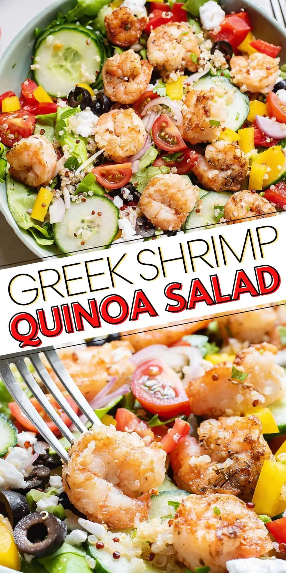 Greek Shrimp Quinoa Salad